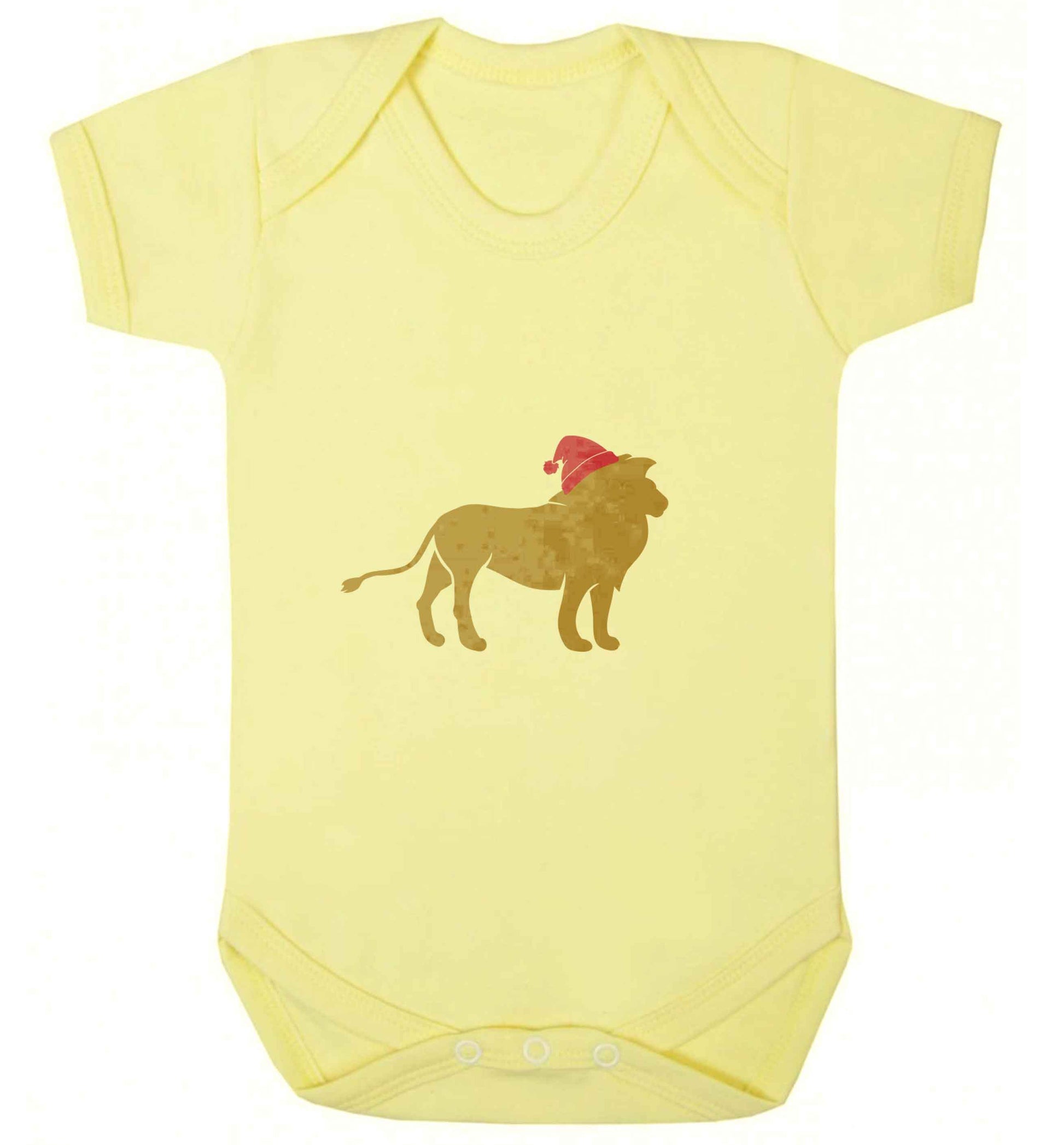 Gold lion santa baby vest pale yellow 18-24 months