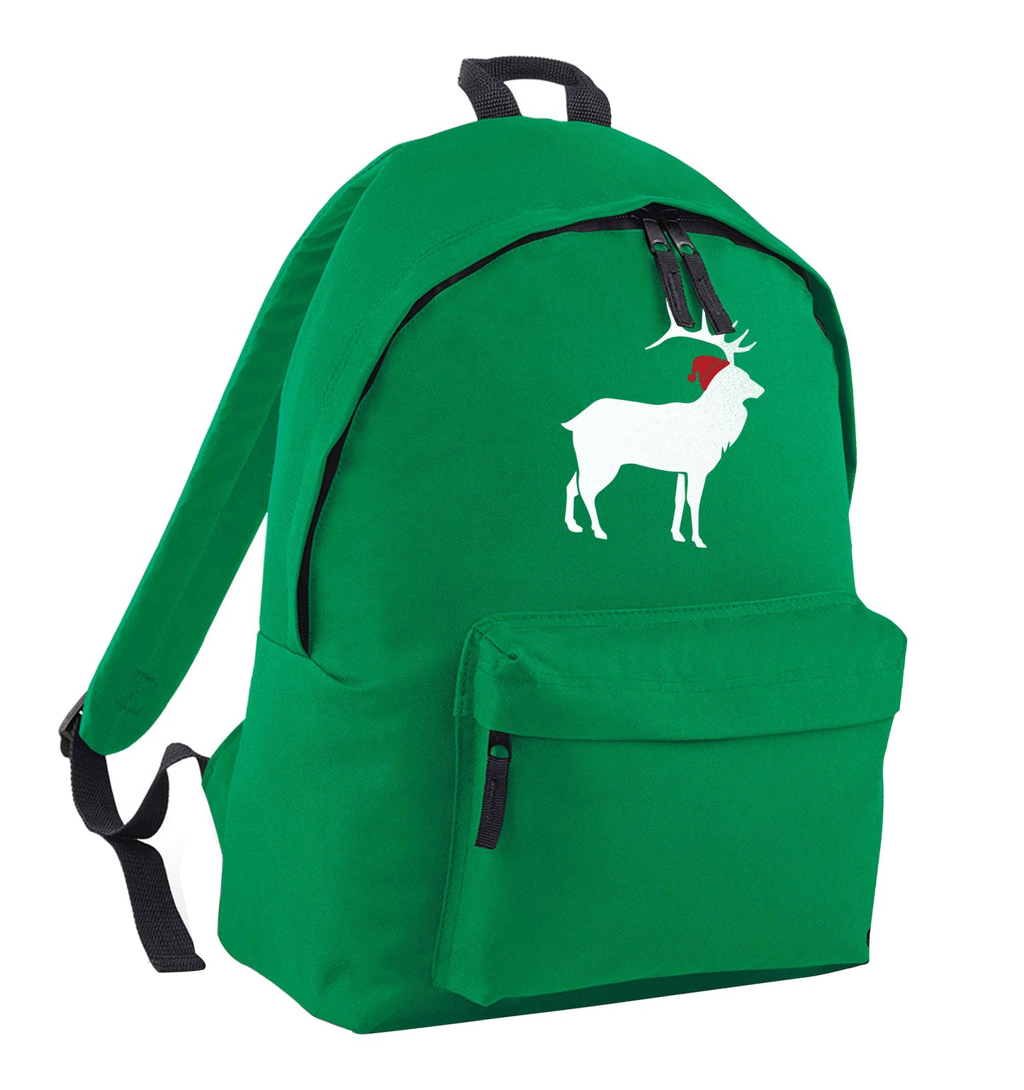 Green stag Santa green adults backpack