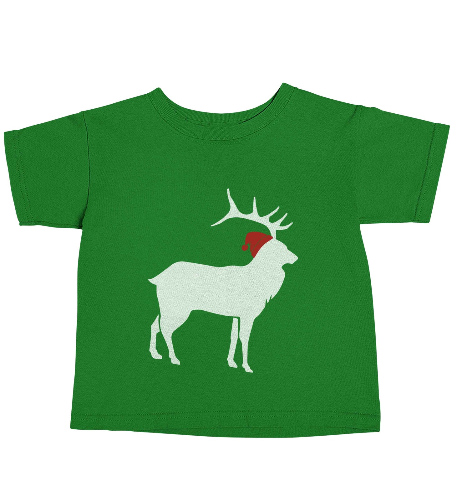 Green stag Santa green baby toddler Tshirt 2 Years