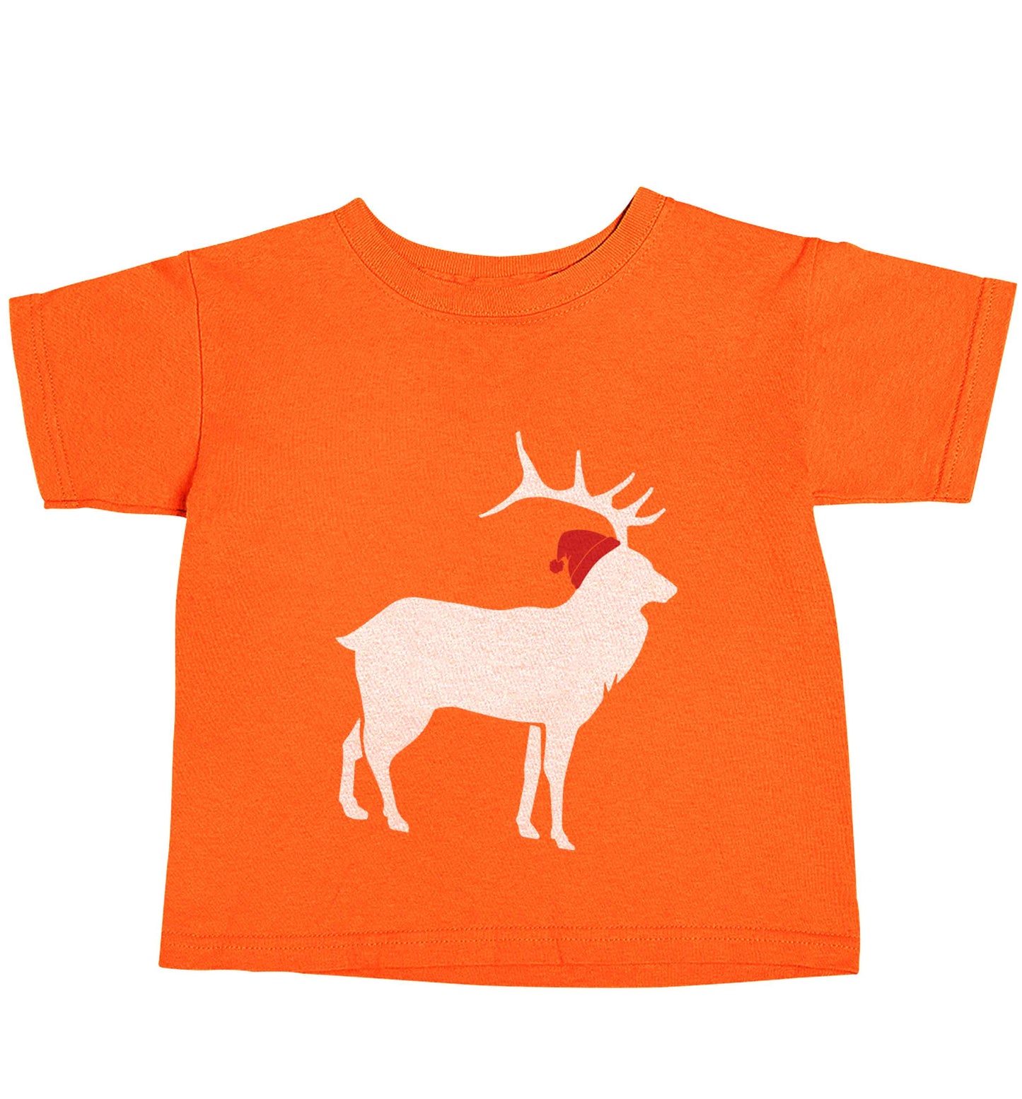 Green stag Santa orange baby toddler Tshirt 2 Years