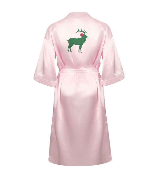 Green stag Santa XL/XXL pink ladies dressing gown size 16/18