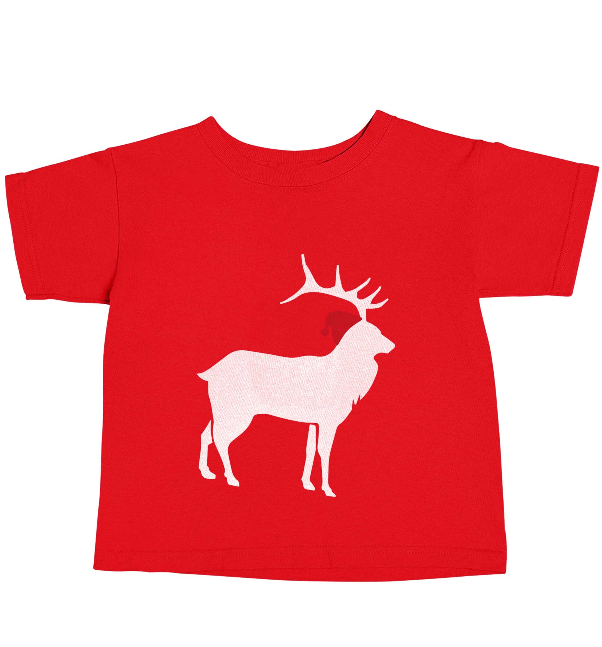 Green stag Santa red baby toddler Tshirt 2 Years