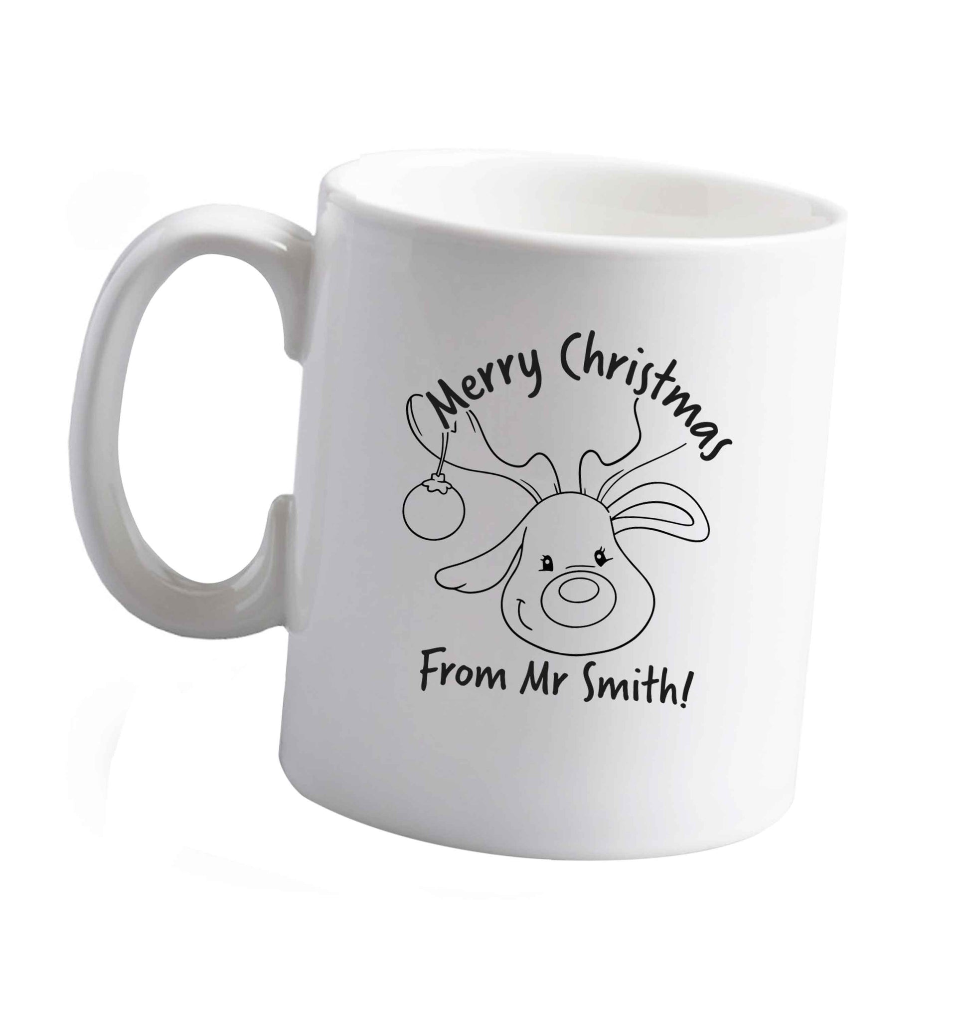 10 oz Tis The Season to Drink Whisky ceramic mug right handed