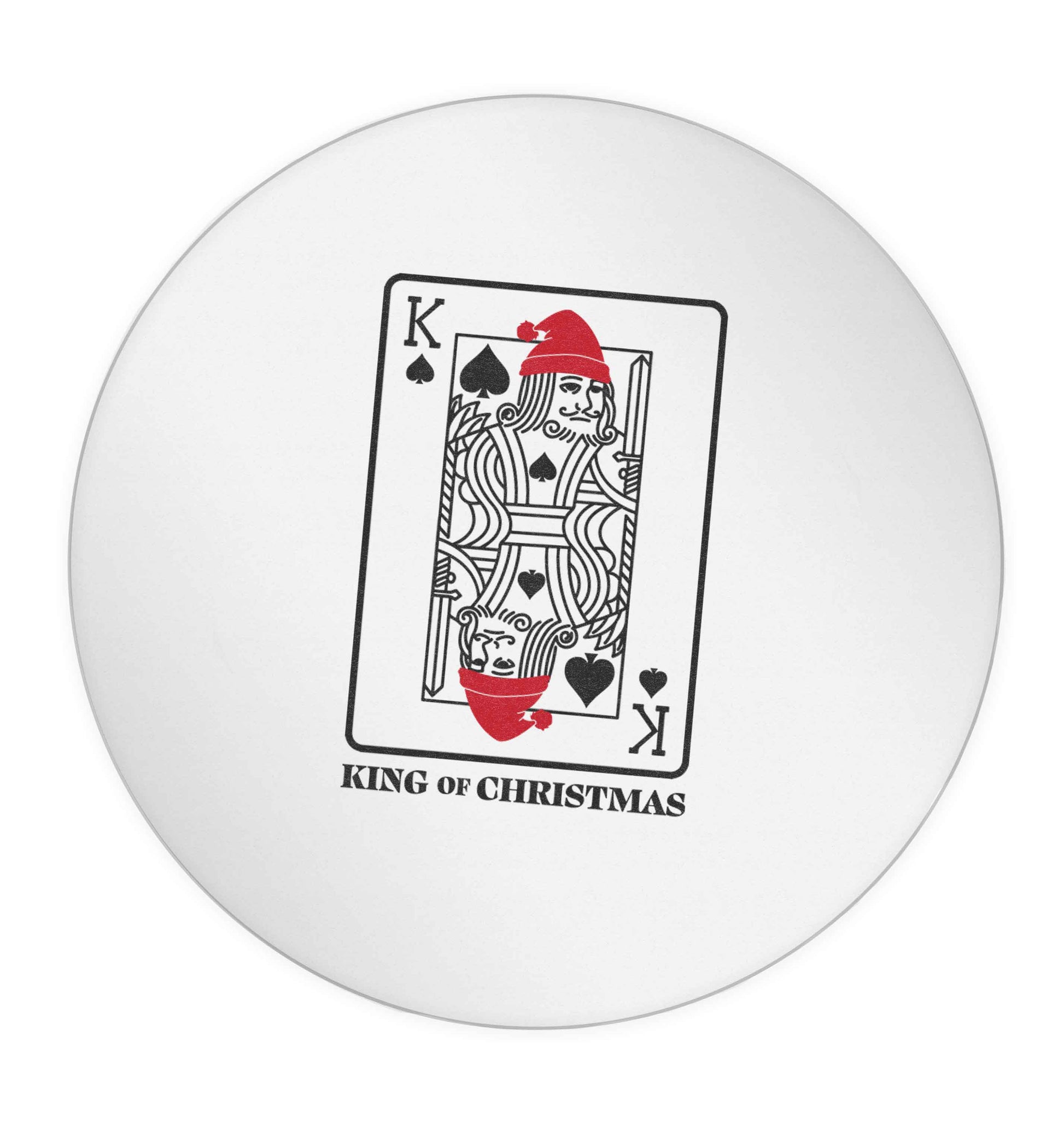 King of christmas 24 @ 45mm matt circle stickers