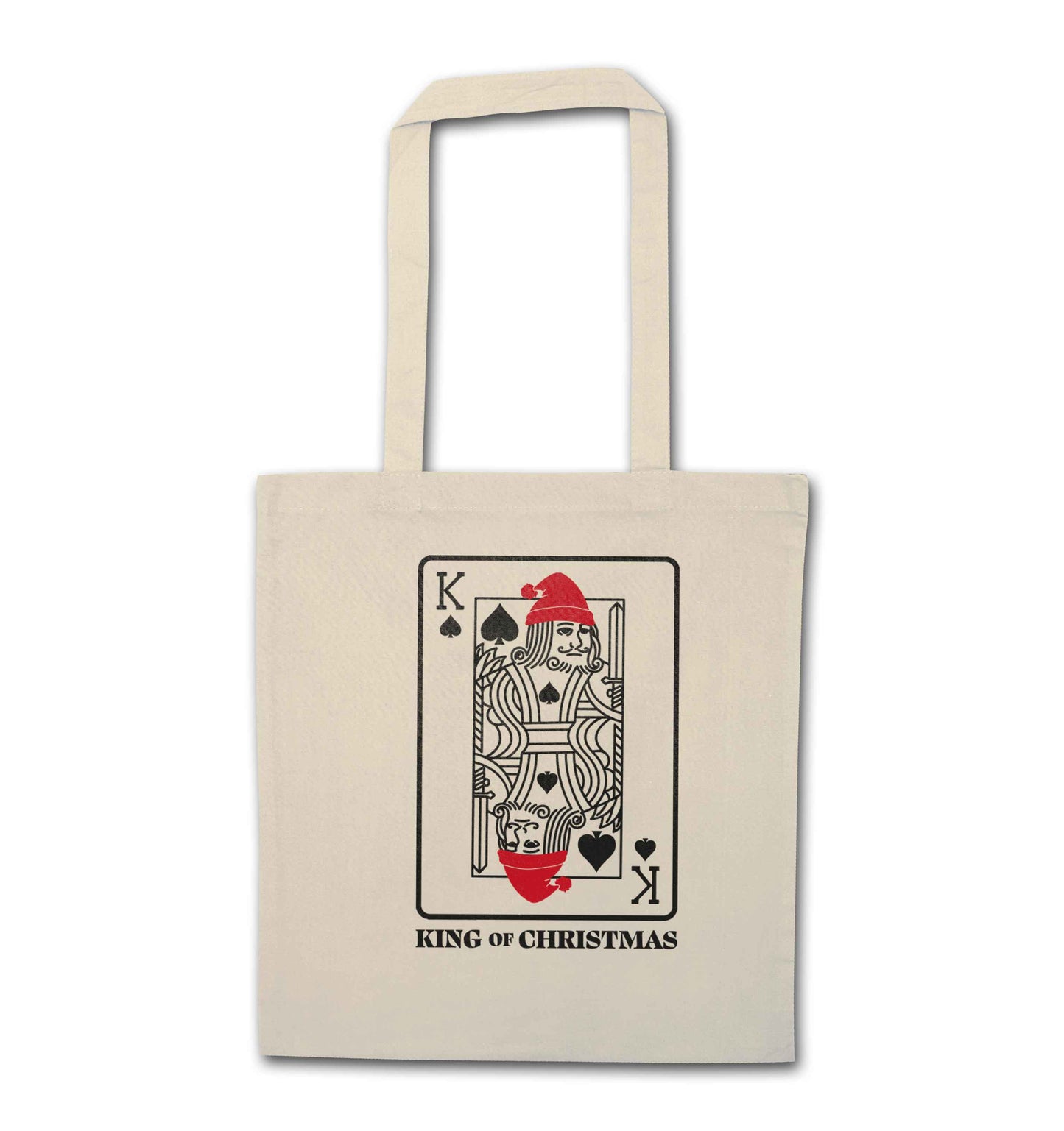 King of christmas natural tote bag