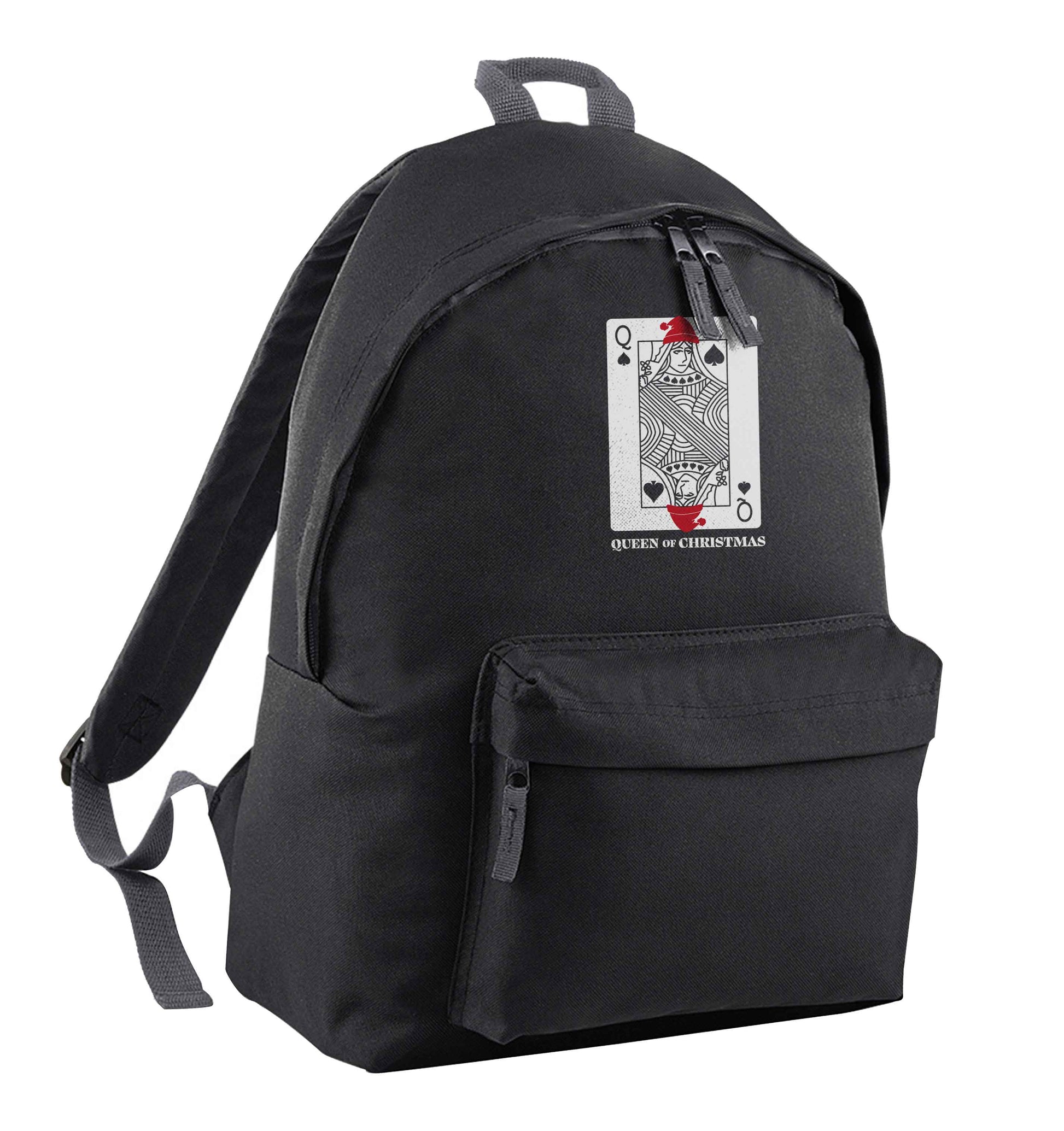Queen of christmas black adults backpack
