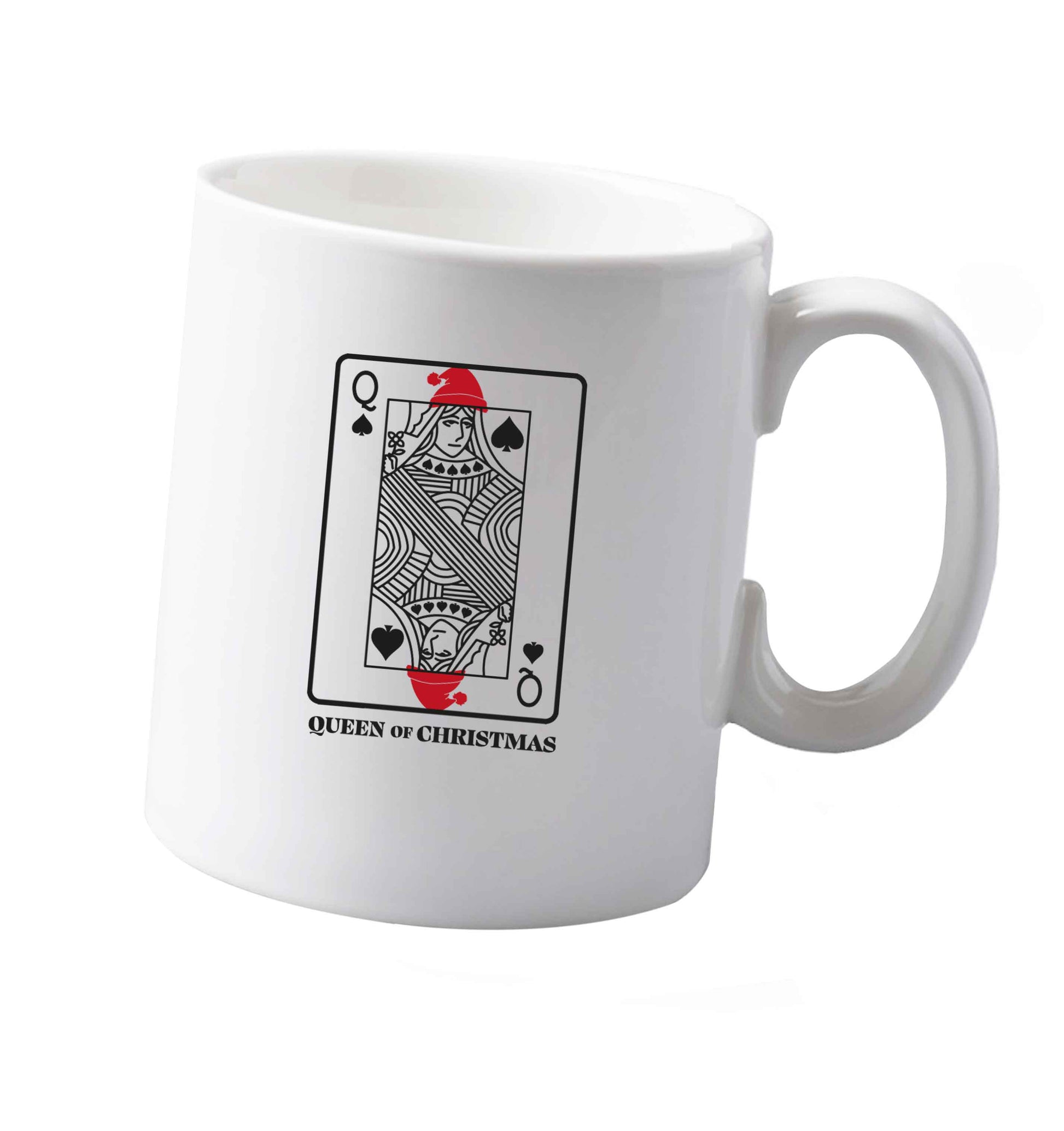 10 oz Queen of christmas ceramic mug both sides
