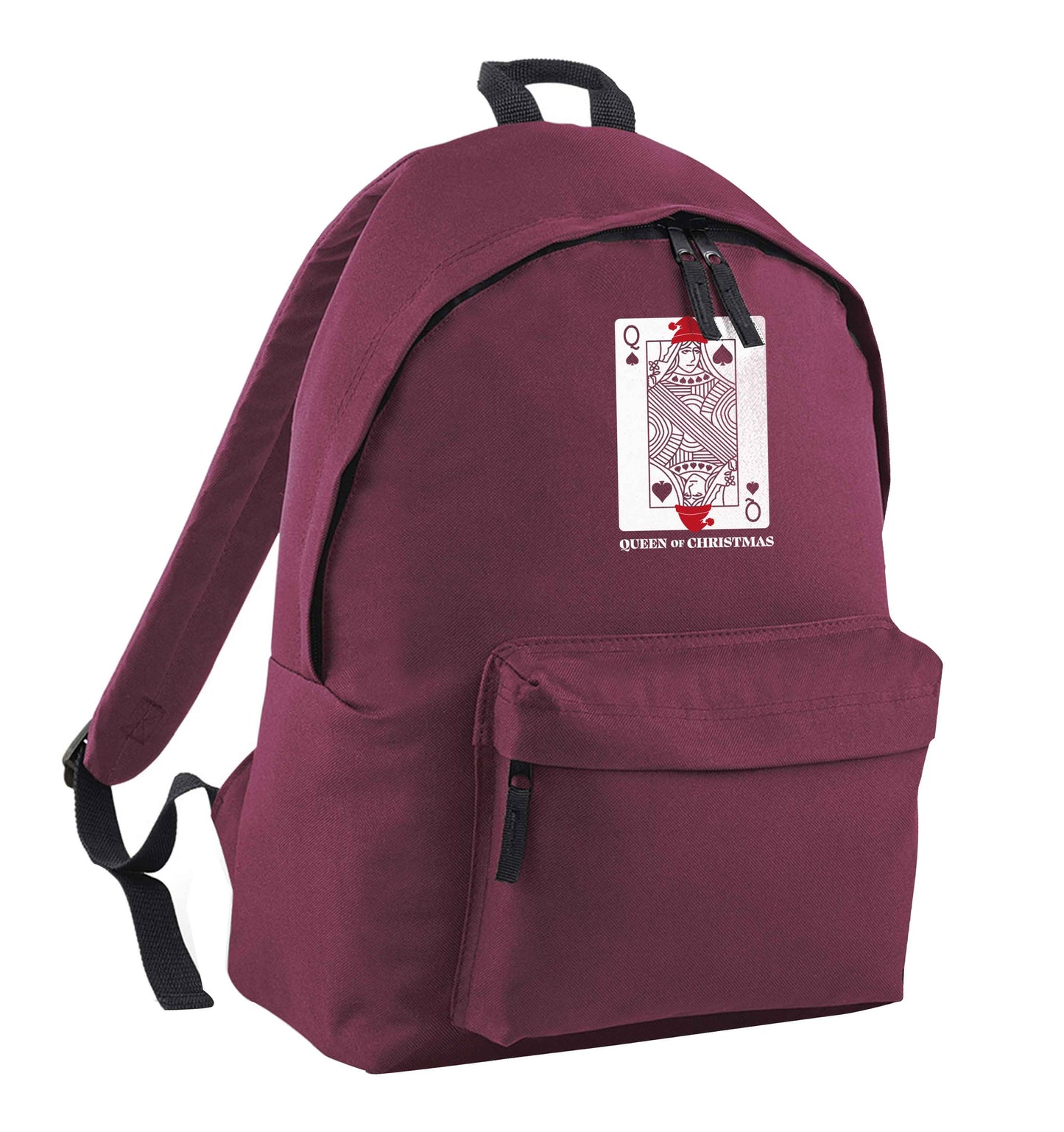 Queen of christmas maroon adults backpack