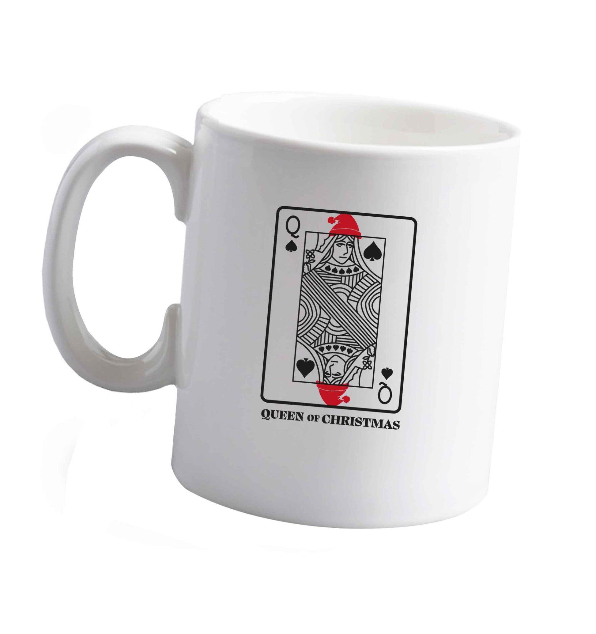 10 oz Queen of christmas ceramic mug right handed