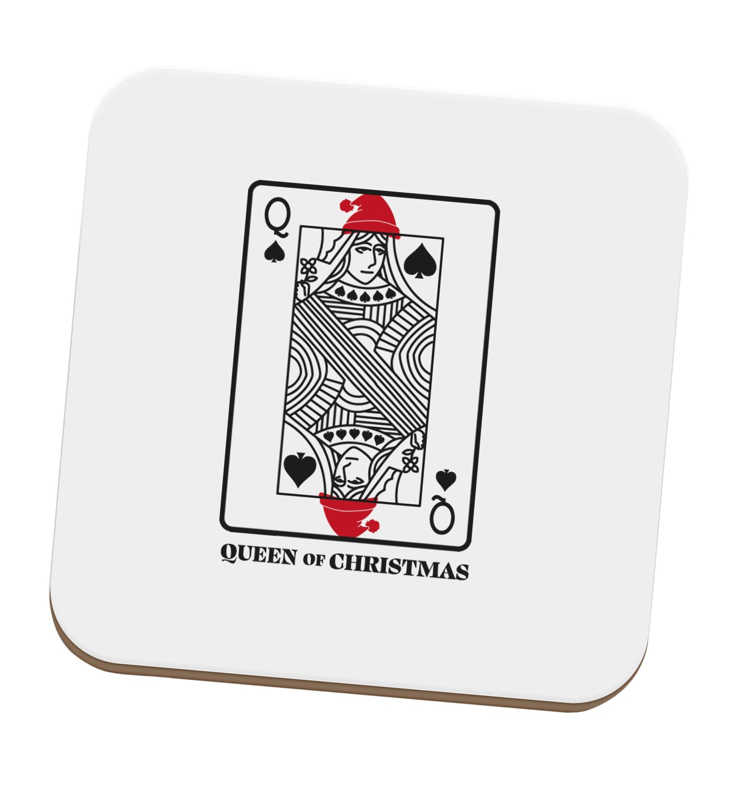 Queen of christmas set of four coasters
