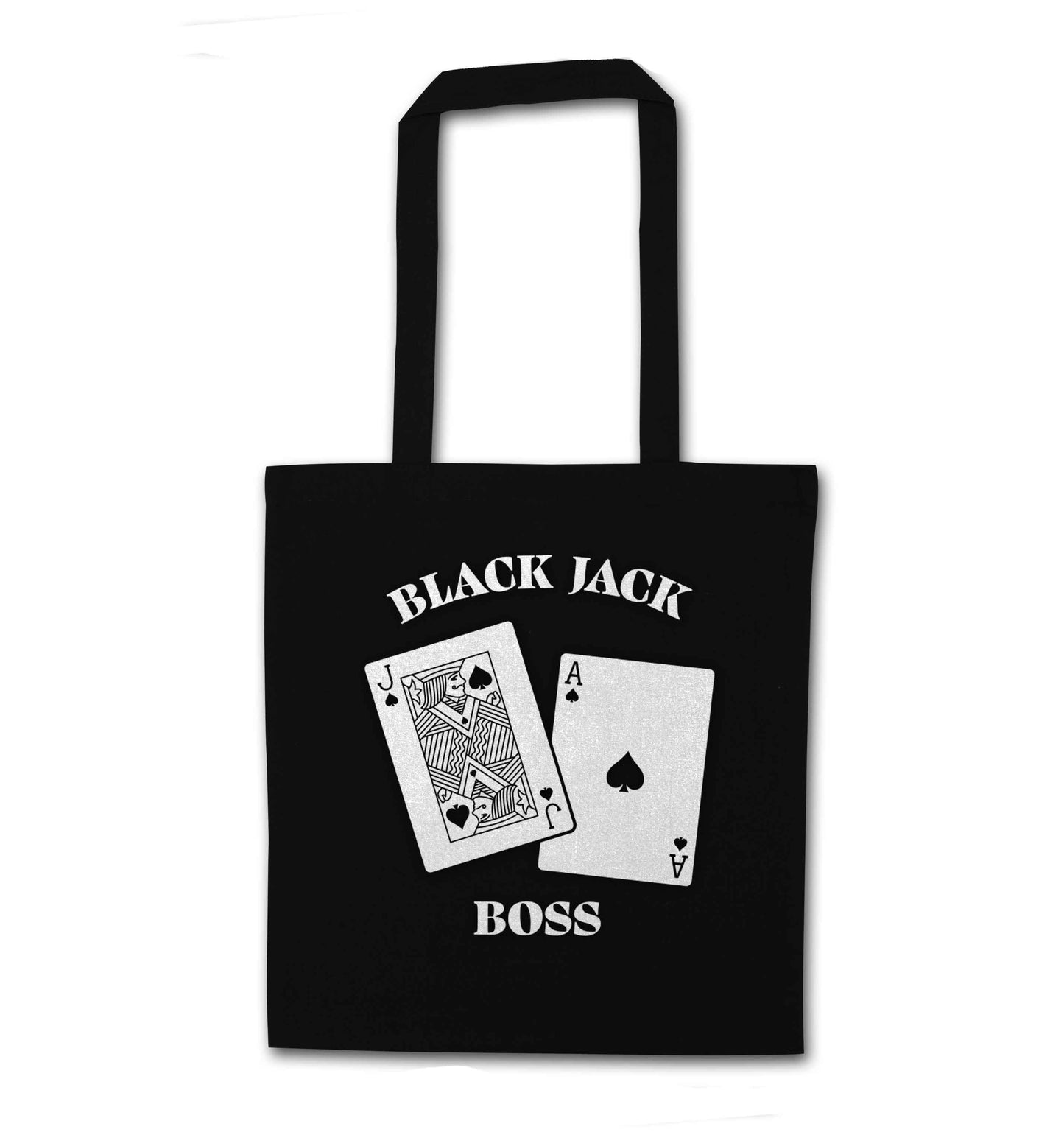 Blackjack boss black tote bag