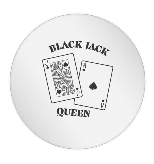 Blackjack queen 24 @ 45mm matt circle stickers