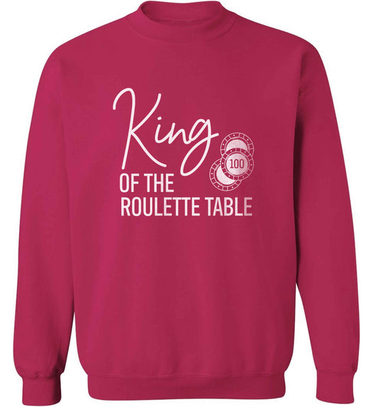 King of the roulette table adult's unisex pink sweater 2XL
