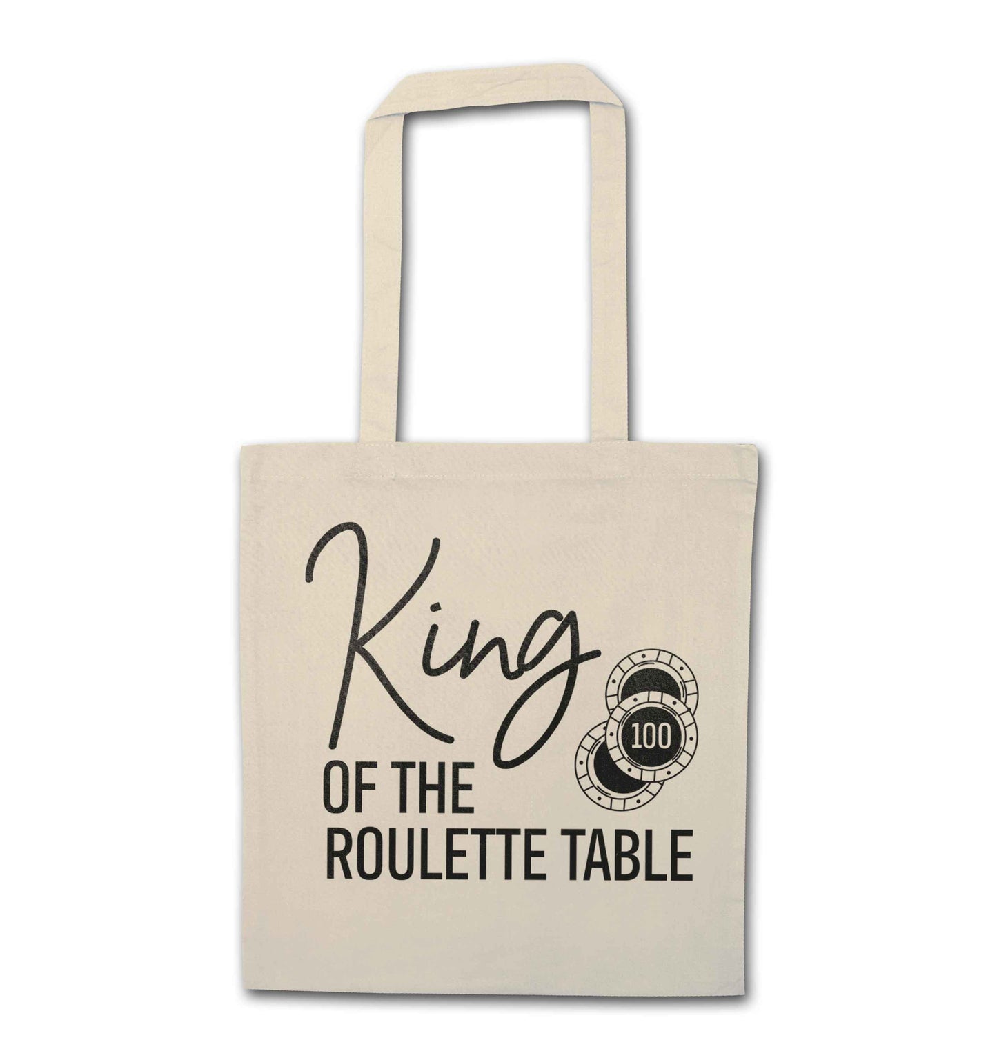 King of the roulette table natural tote bag