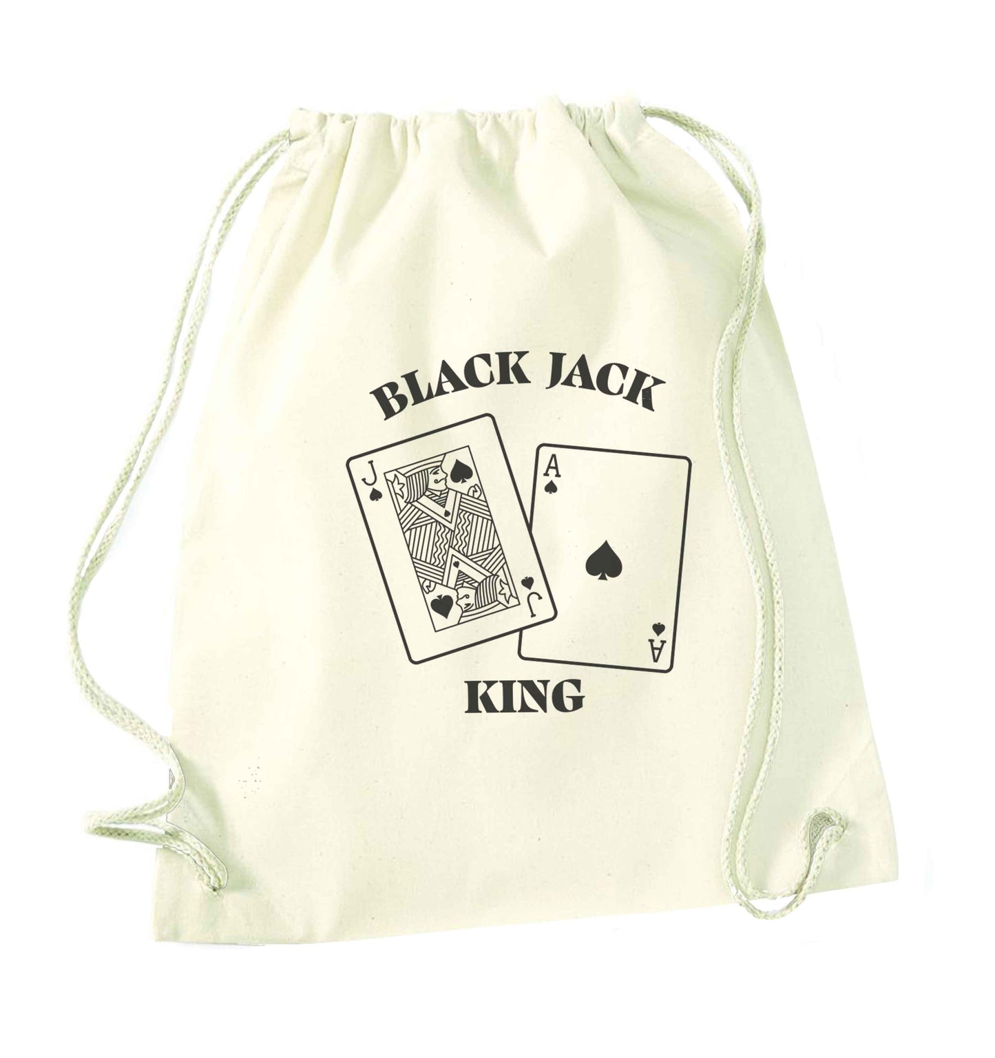 Blackjack king natural drawstring bag