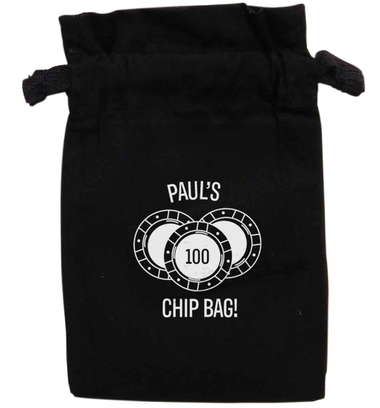 Personalised poker chip bag | XS - L | Pouch / Drawstring bag / Sack | Organic Cotton | Bulk discounts available!