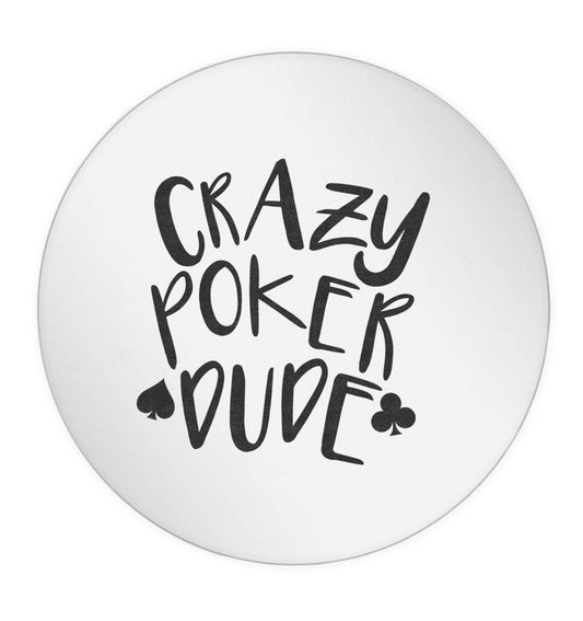 Crazy poker dude 24 @ 45mm matt circle stickers