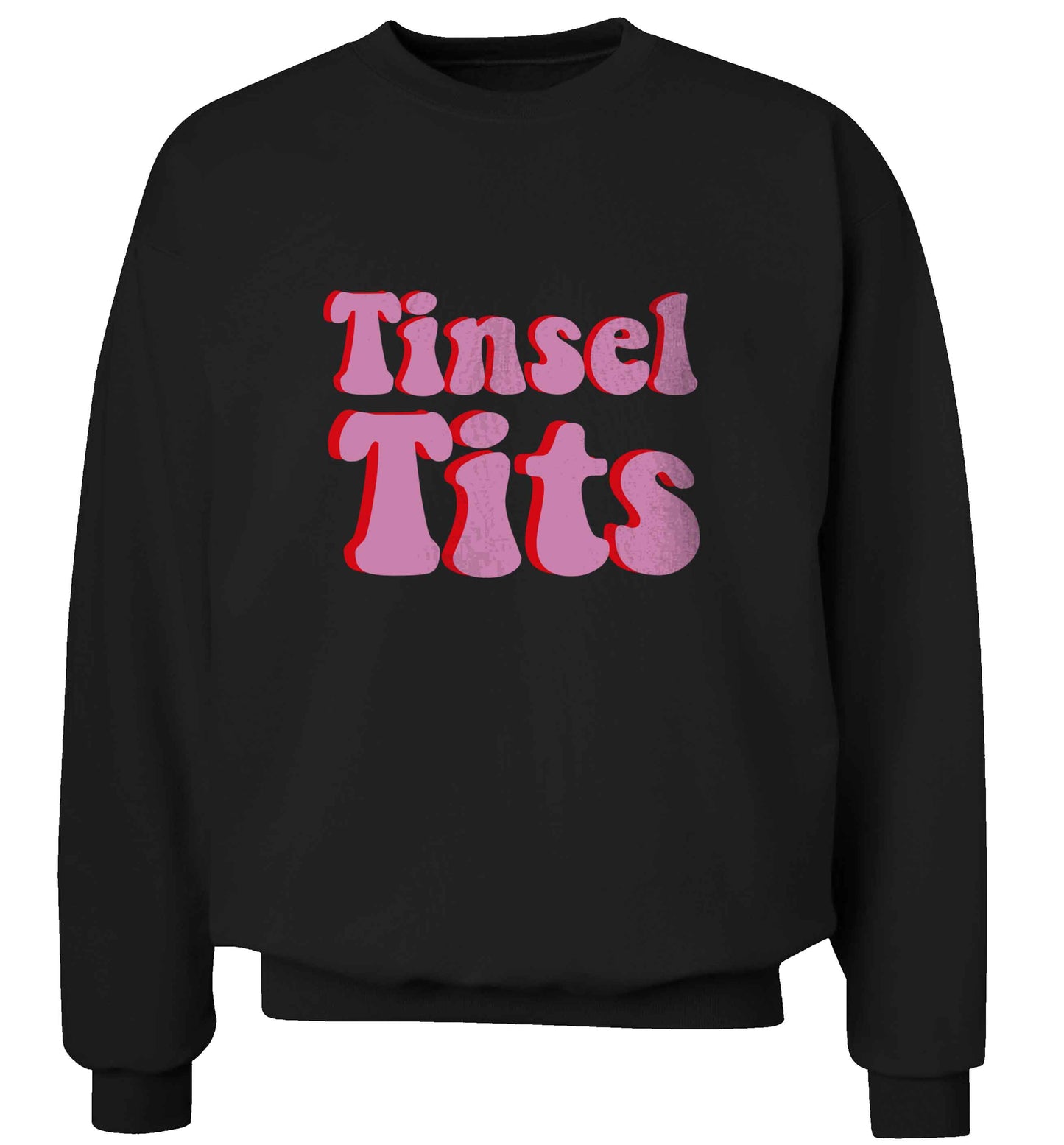Tinsel tits adult's unisex black sweater 2XL