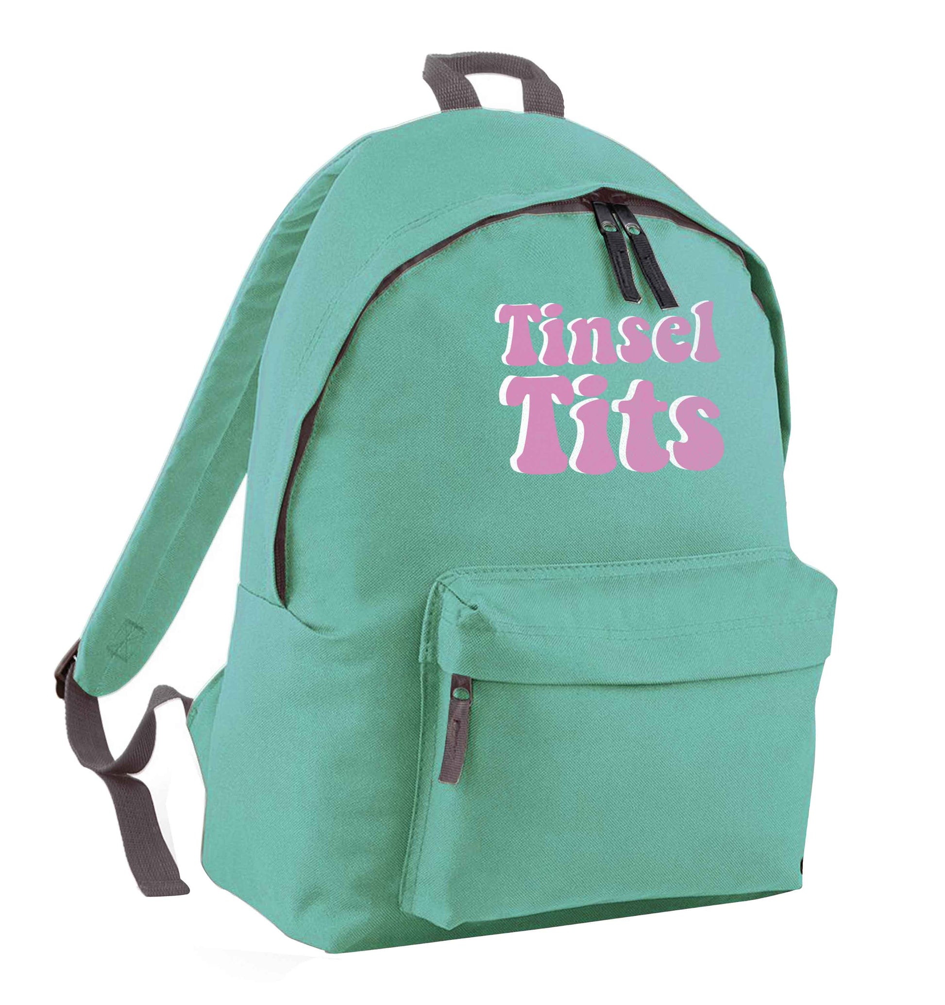 Tinsel tits mint adults backpack