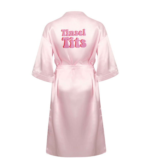 Tinsel tits XL/XXL pink ladies dressing gown size 16/18