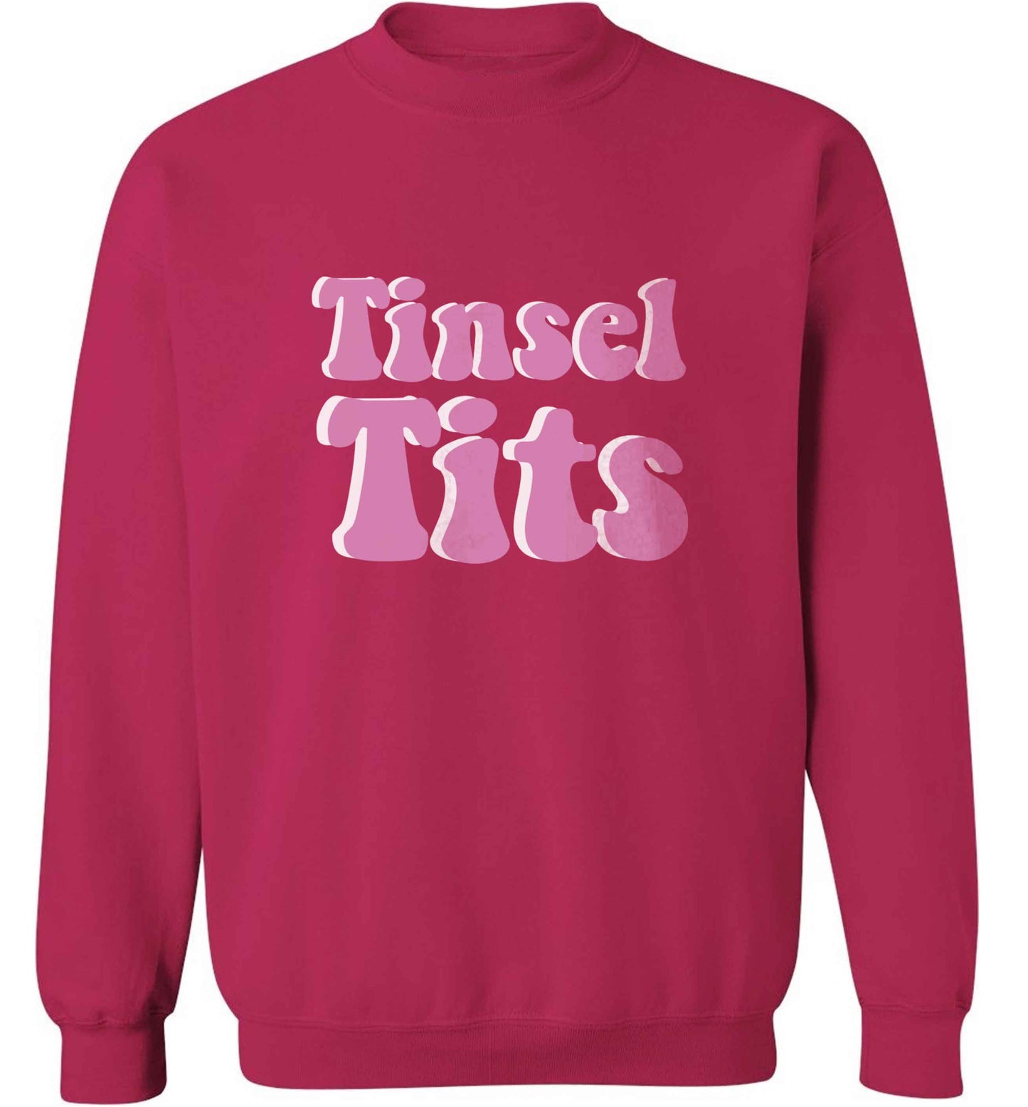 Tinsel tits adult's unisex pink sweater 2XL