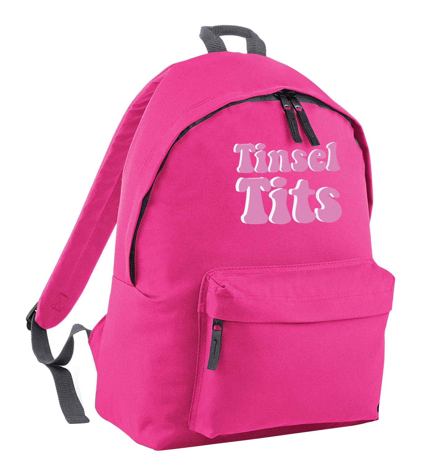 Tinsel tits pink adults backpack