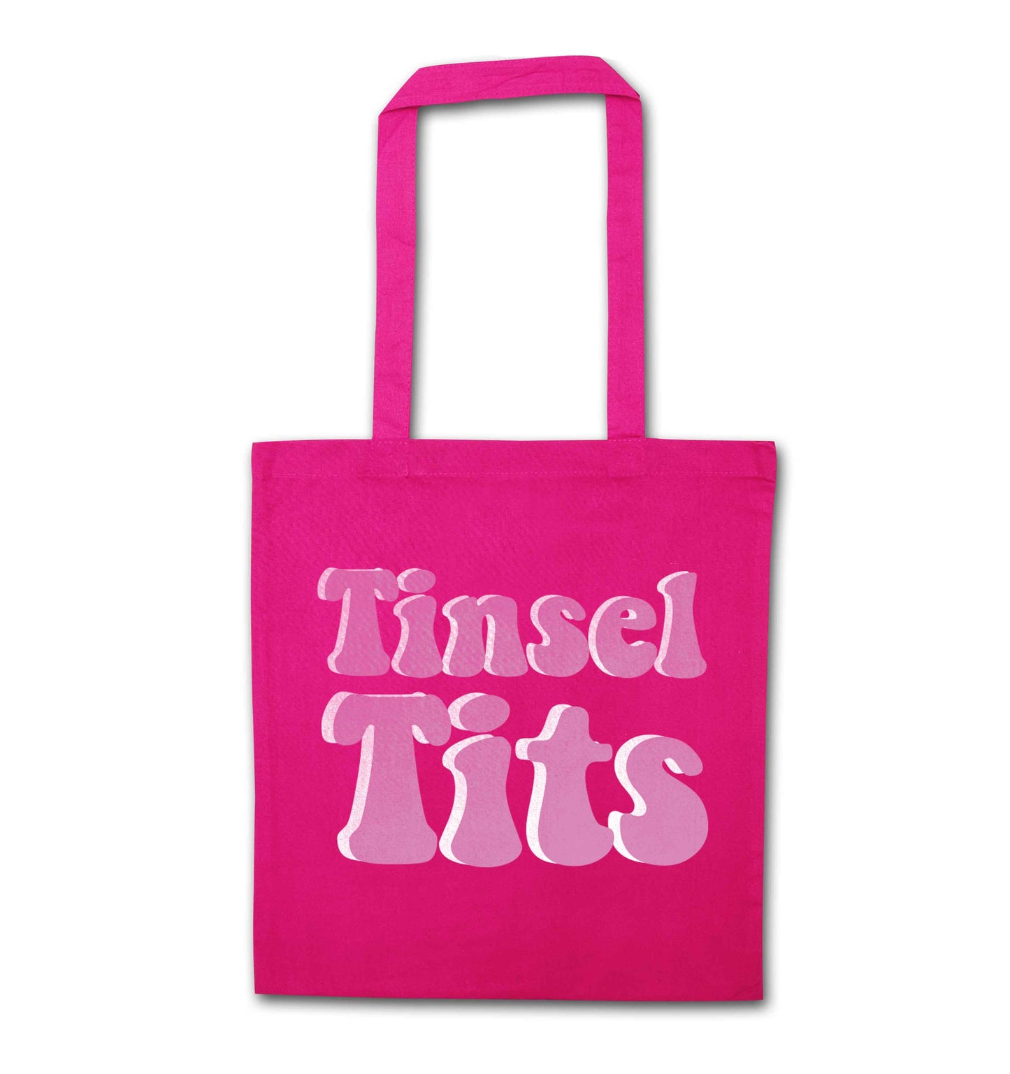Tinsel tits pink tote bag