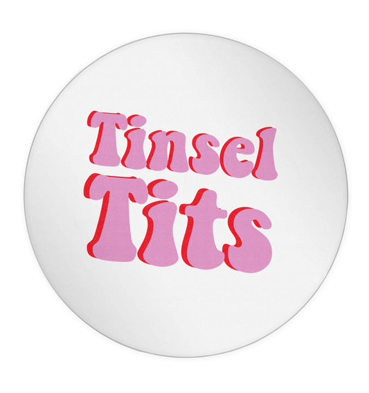 Tinsel tits 24 @ 45mm matt circle stickers