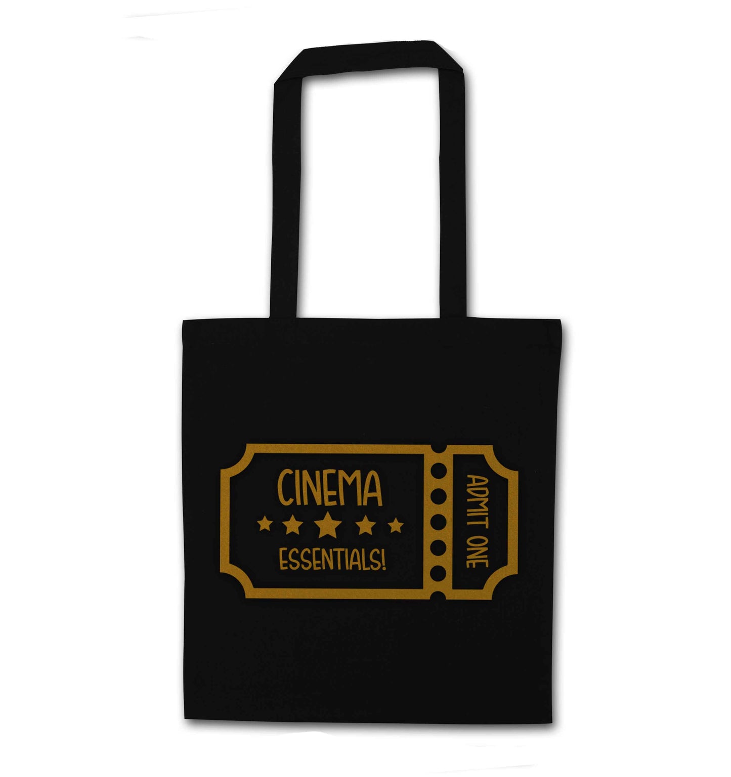 Cinema essentials black tote bag