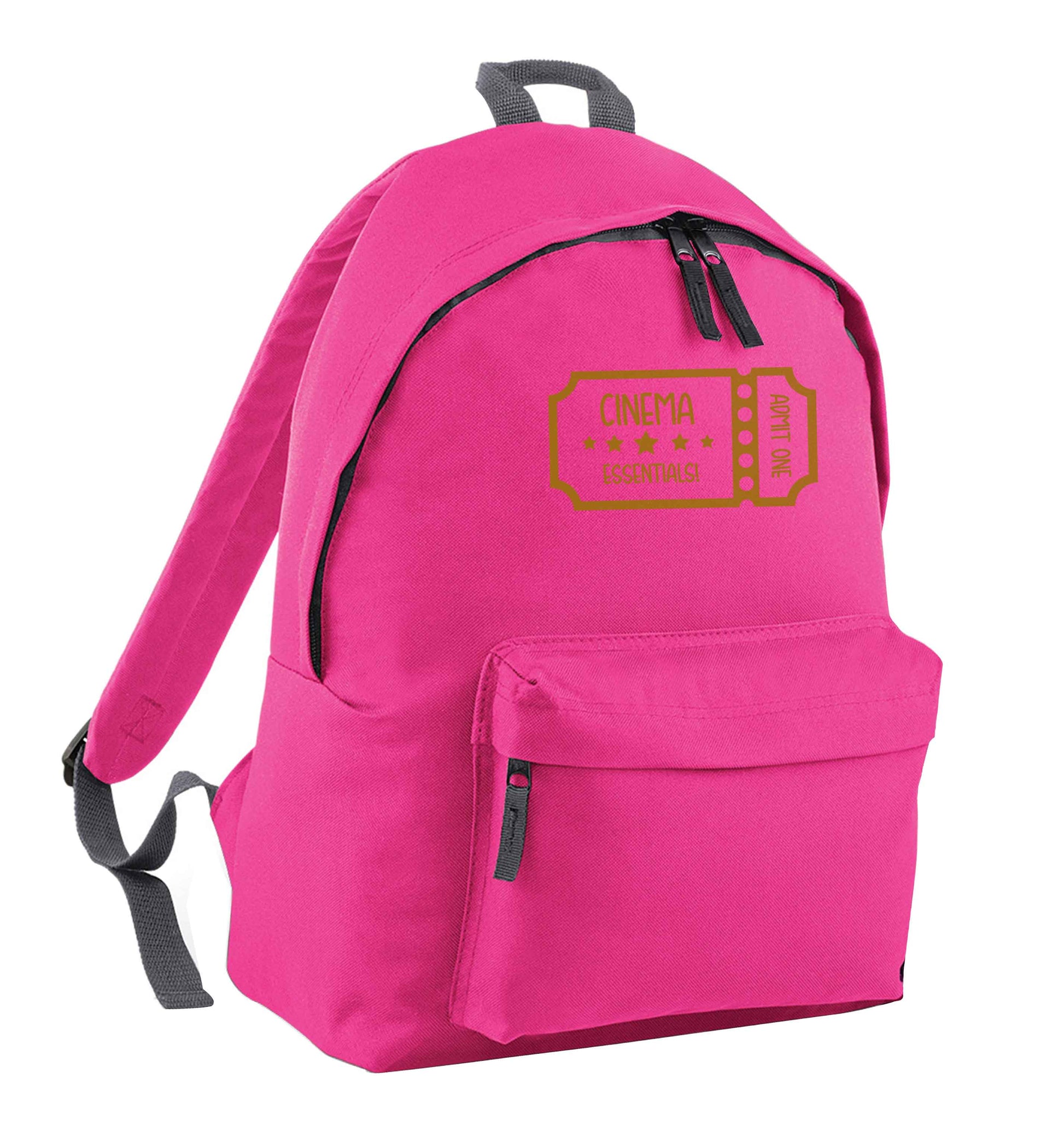 Cinema essentials pink adults backpack