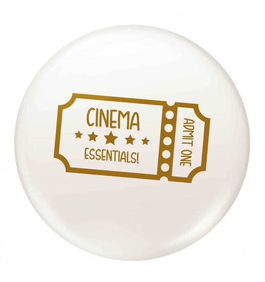 Cinema essentials small 25mm Pin badge
