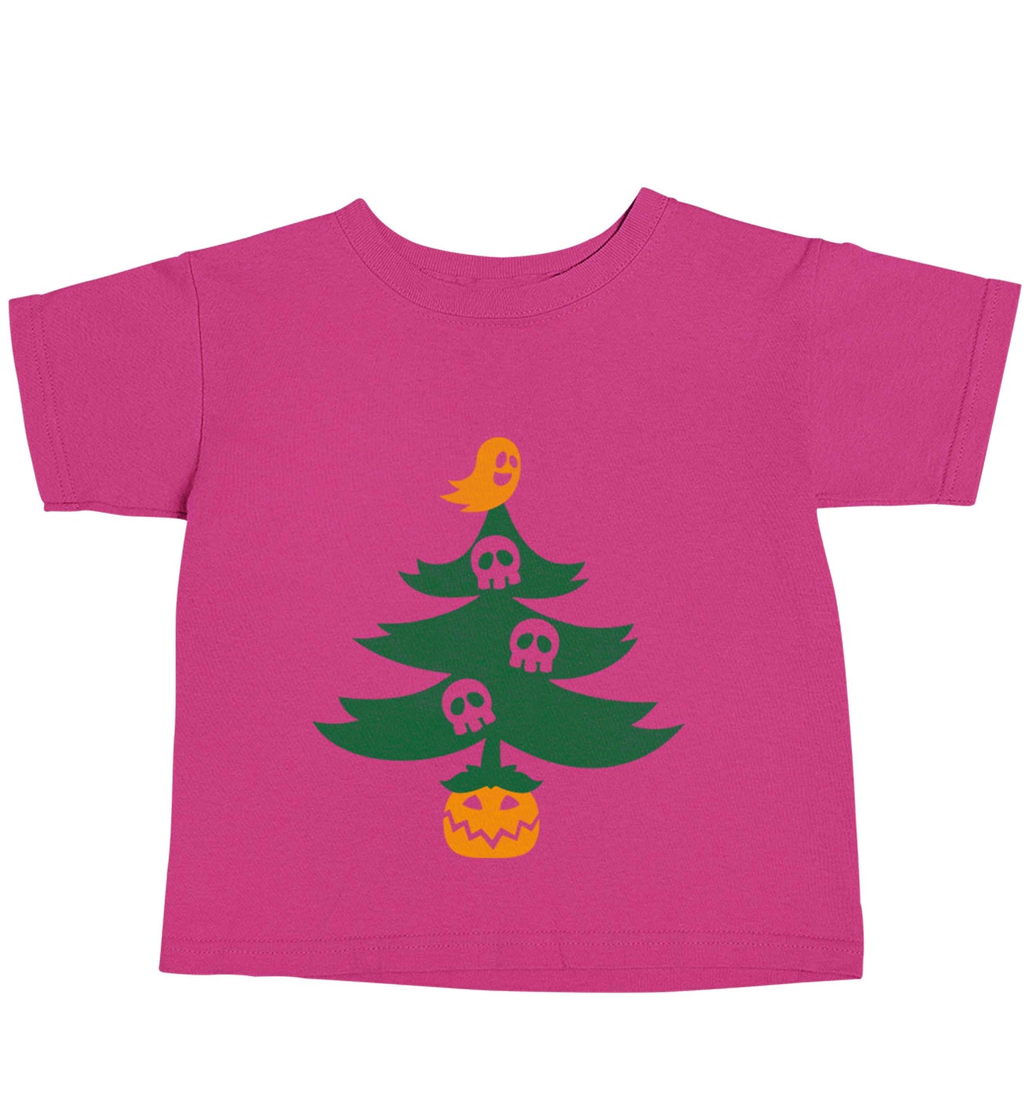 Halloween Christmas tree pink baby toddler Tshirt 2 Years