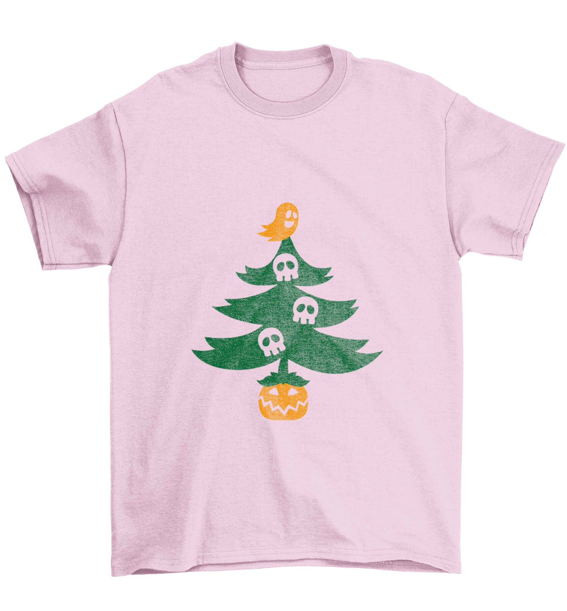 Halloween Christmas tree Children's light pink Tshirt 12-13 Years