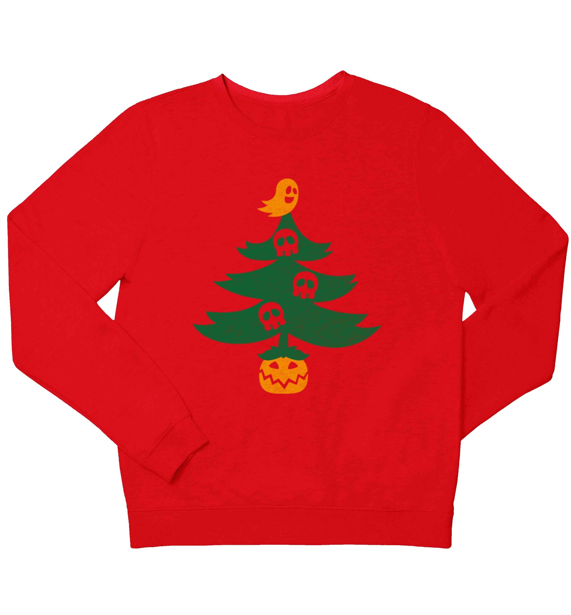 Halloween Christmas tree children's grey sweater 12-13 Years