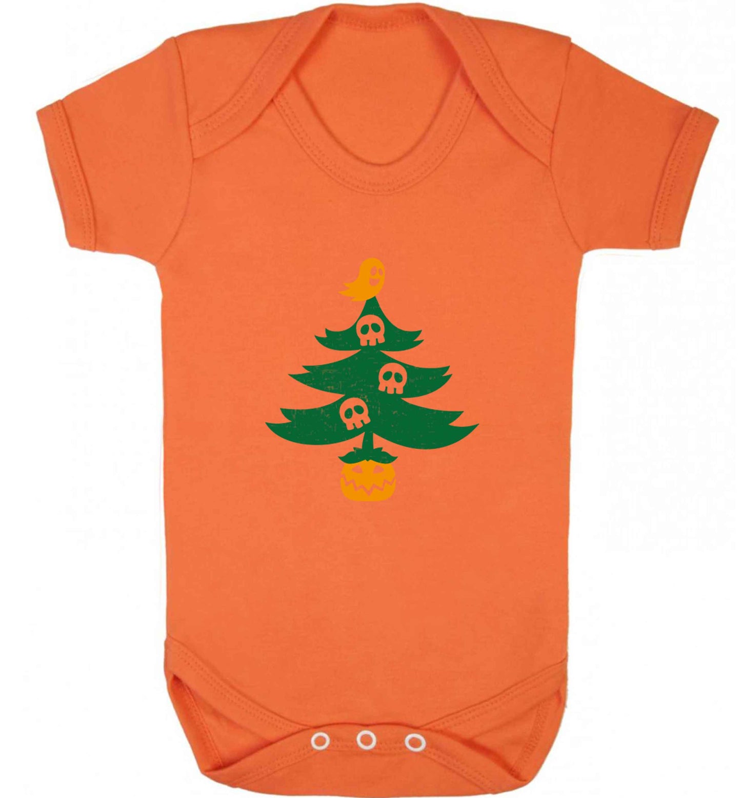 Halloween Christmas tree baby vest orange 18-24 months