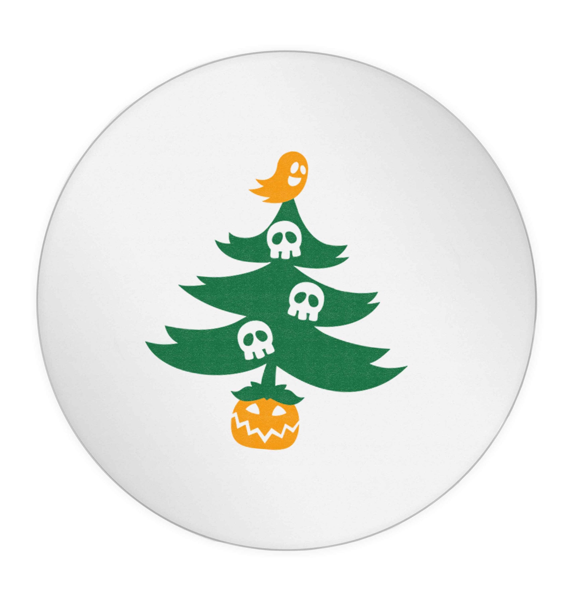 Halloween Christmas tree 24 @ 45mm matt circle stickers