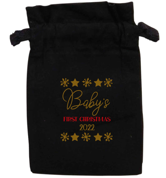 Baby's first Christmas | XS - L | Pouch / Drawstring bag / Sack | Organic Cotton | Bulk discounts available!