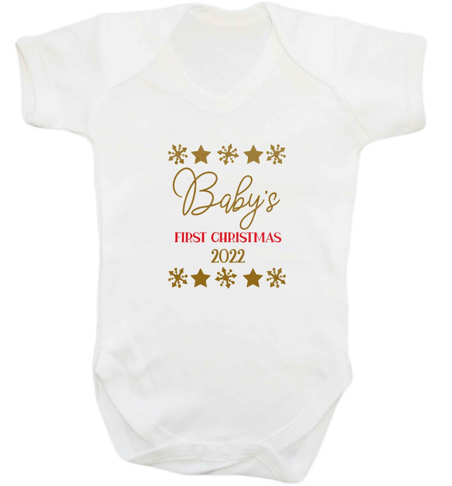 Baby's first Christmas baby vest white 18-24 months