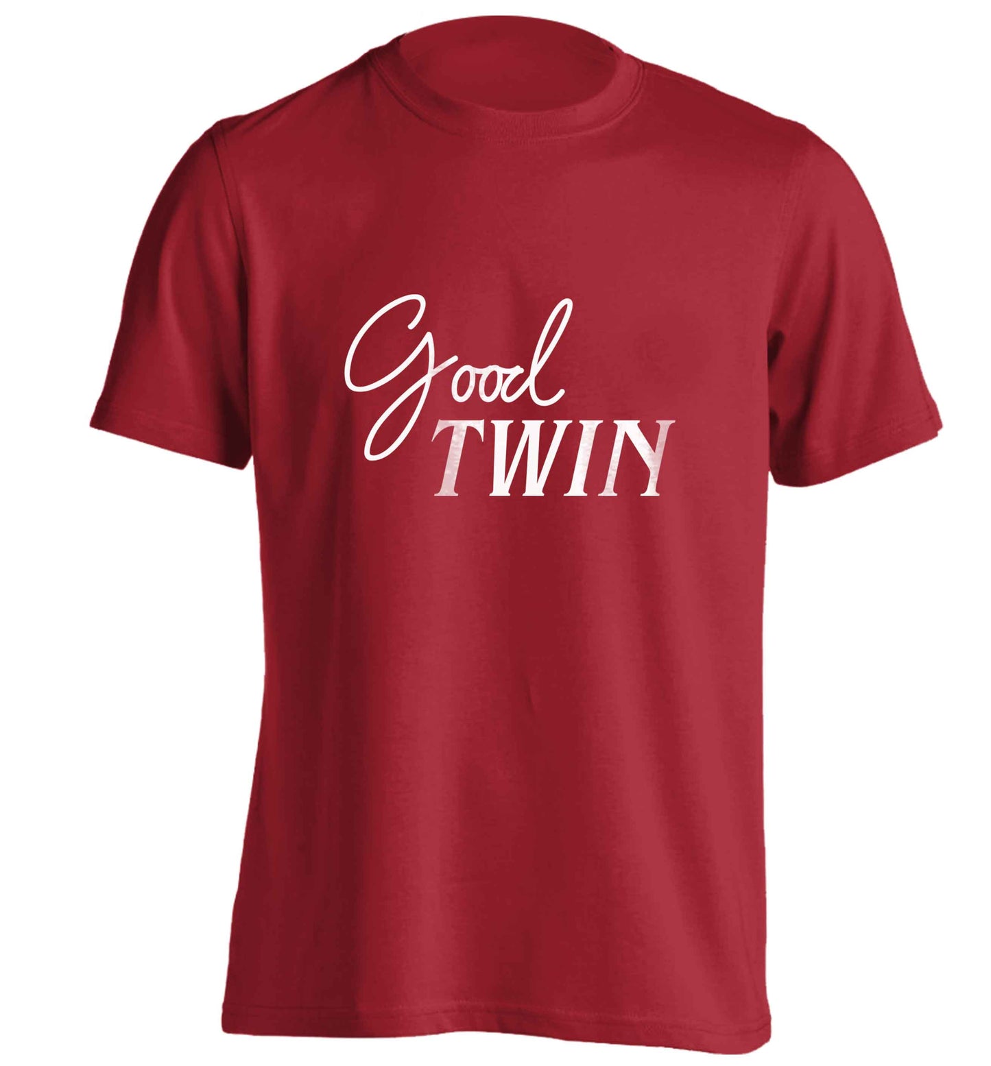 Good twin adults unisex red Tshirt 2XL