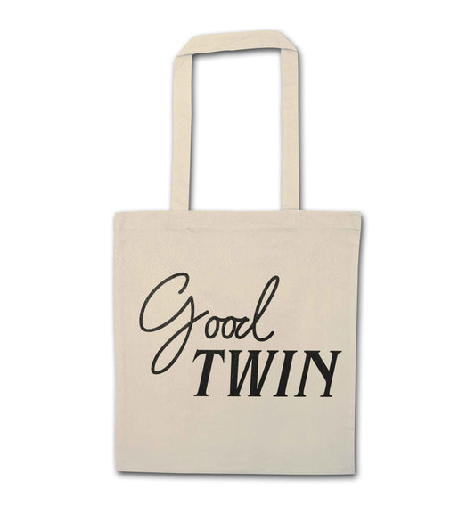 Good twin natural tote bag