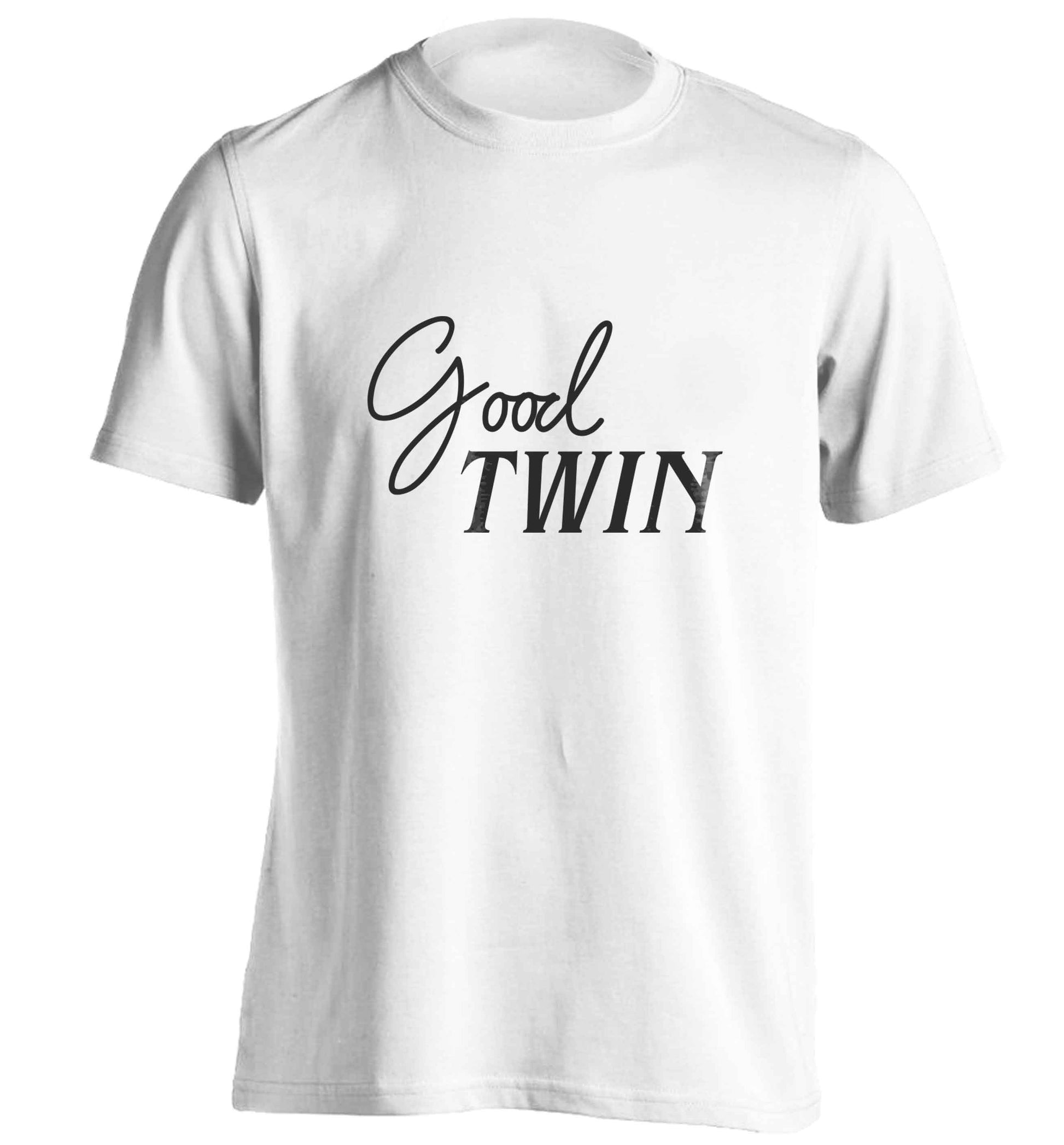 Good twin adults unisex white Tshirt 2XL