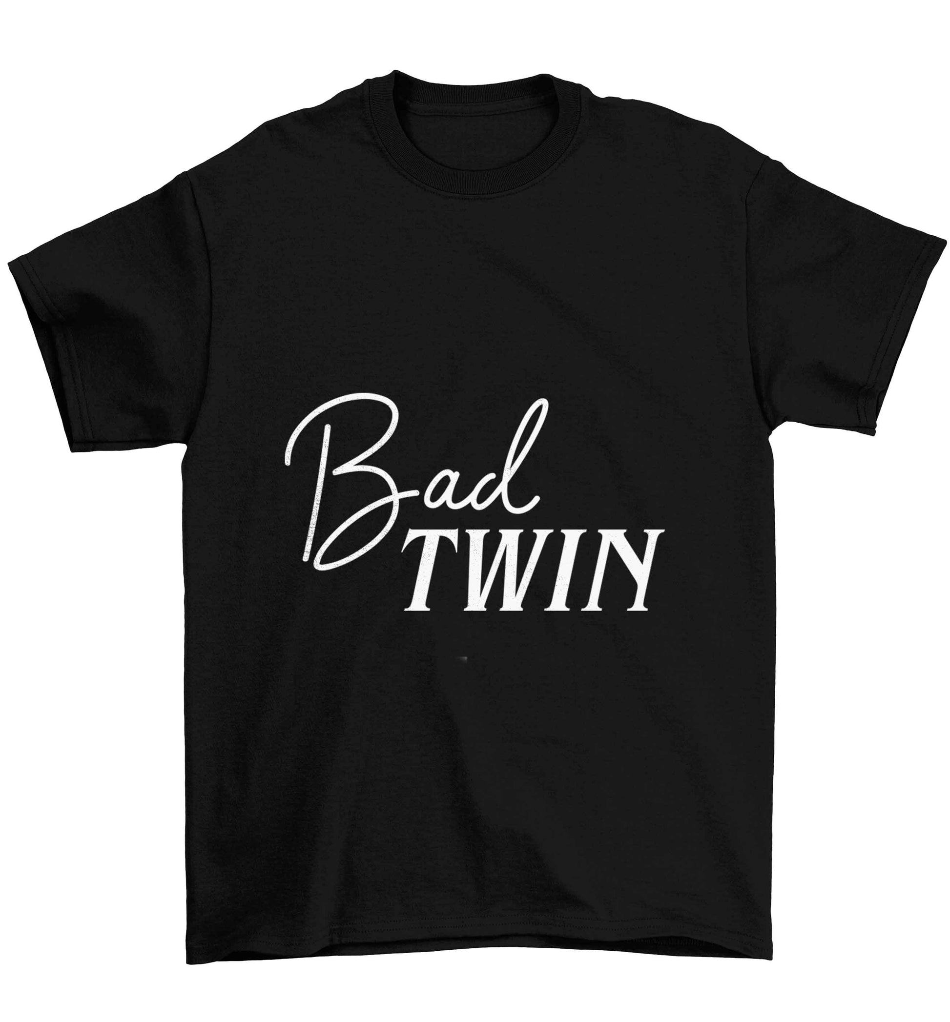 Bad twin Children's black Tshirt 12-13 Years