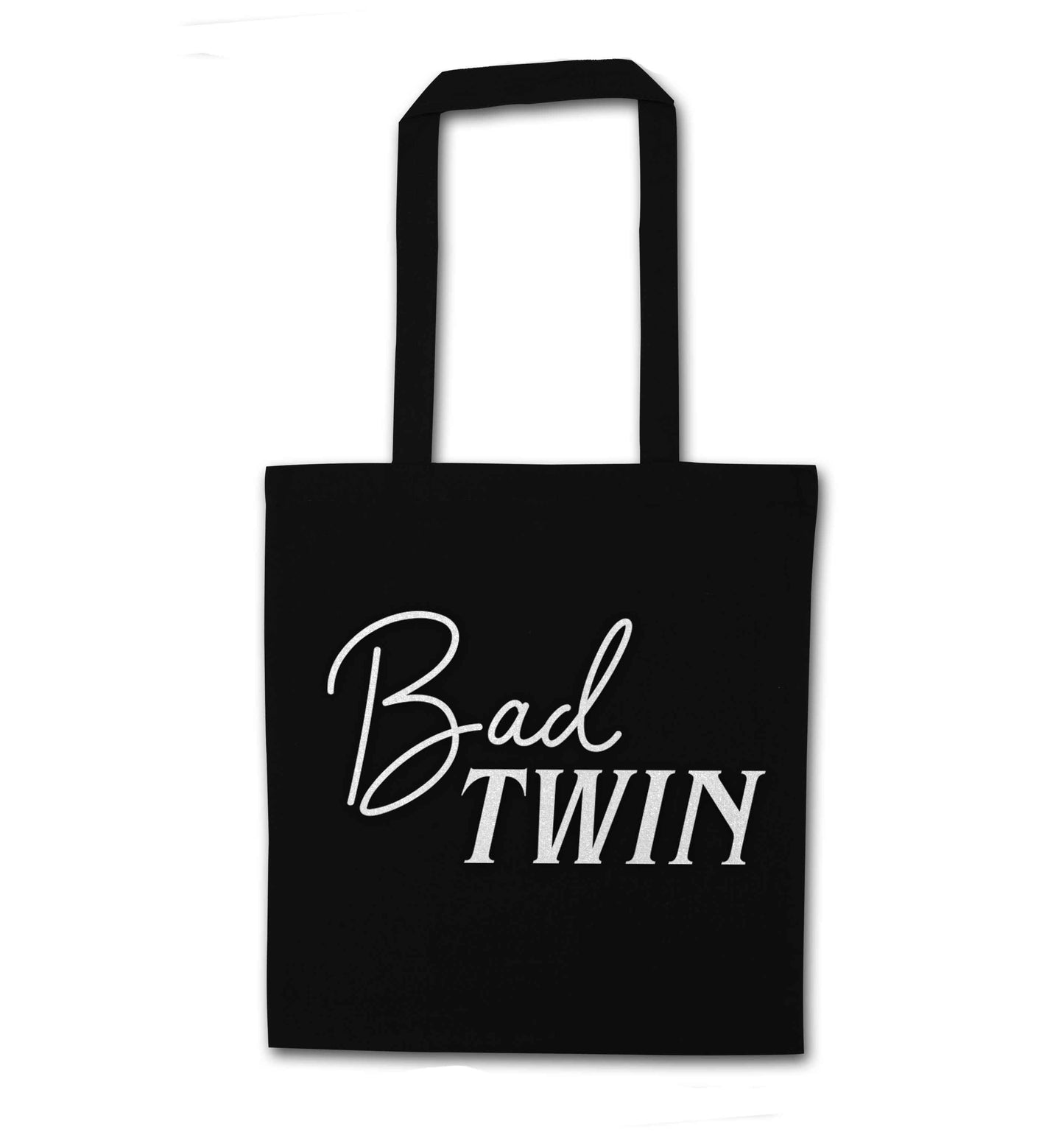 Bad twin black tote bag