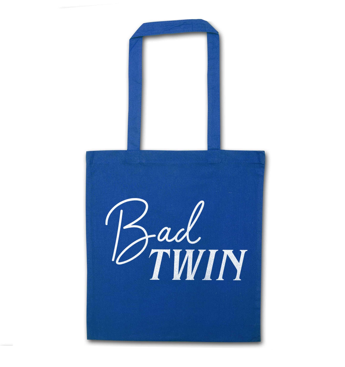 Bad twin blue tote bag