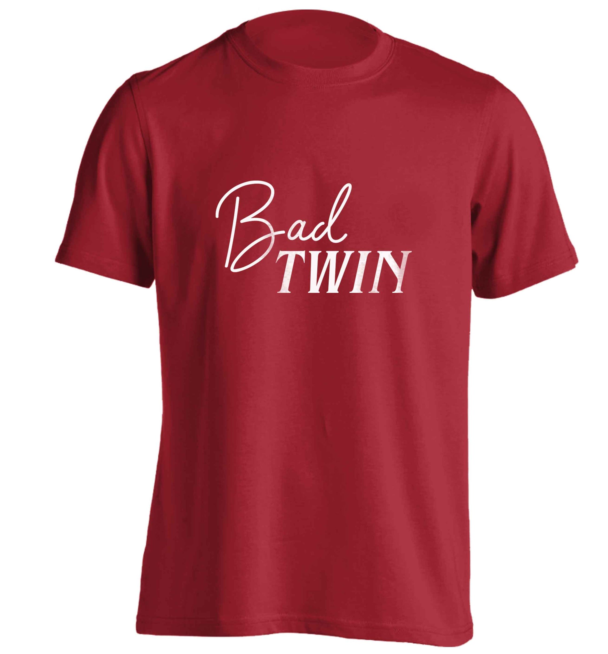 Bad twin adults unisex red Tshirt 2XL