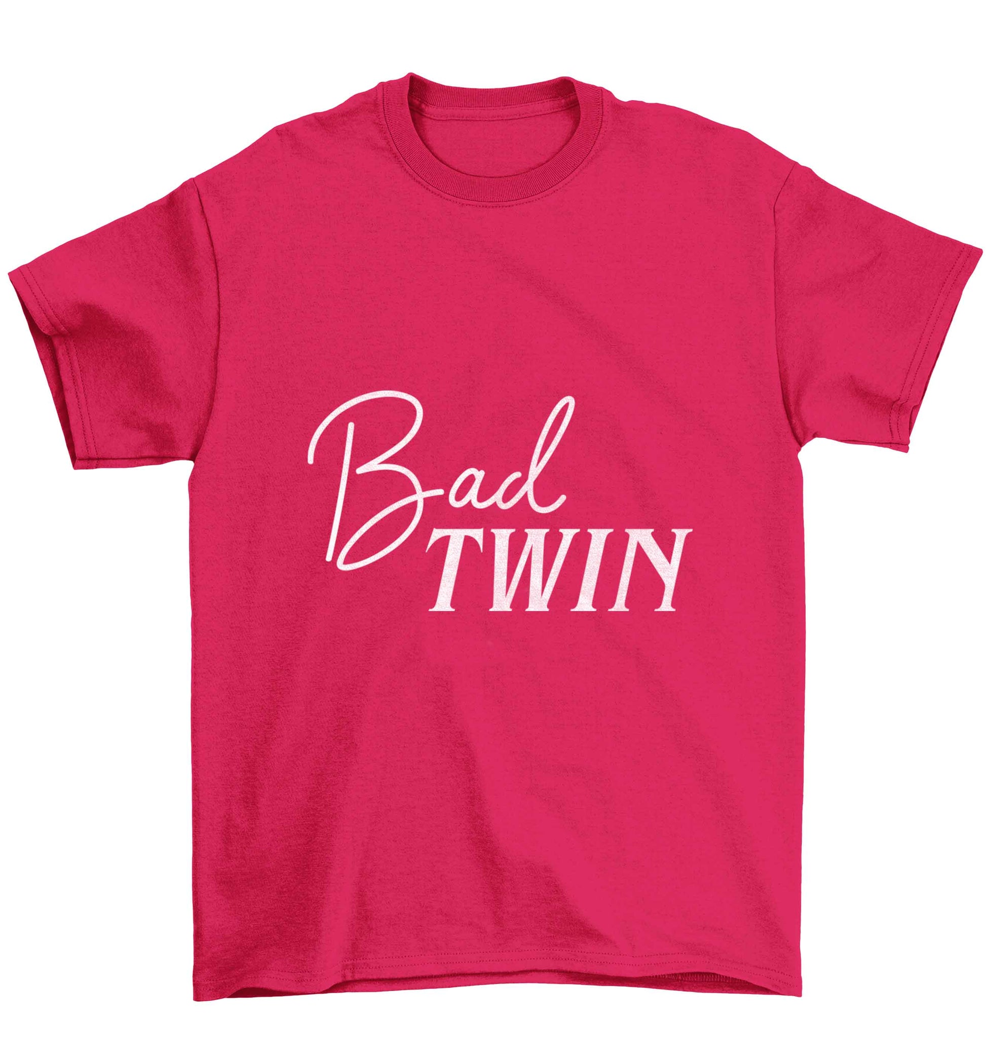 Bad twin Children's pink Tshirt 12-13 Years