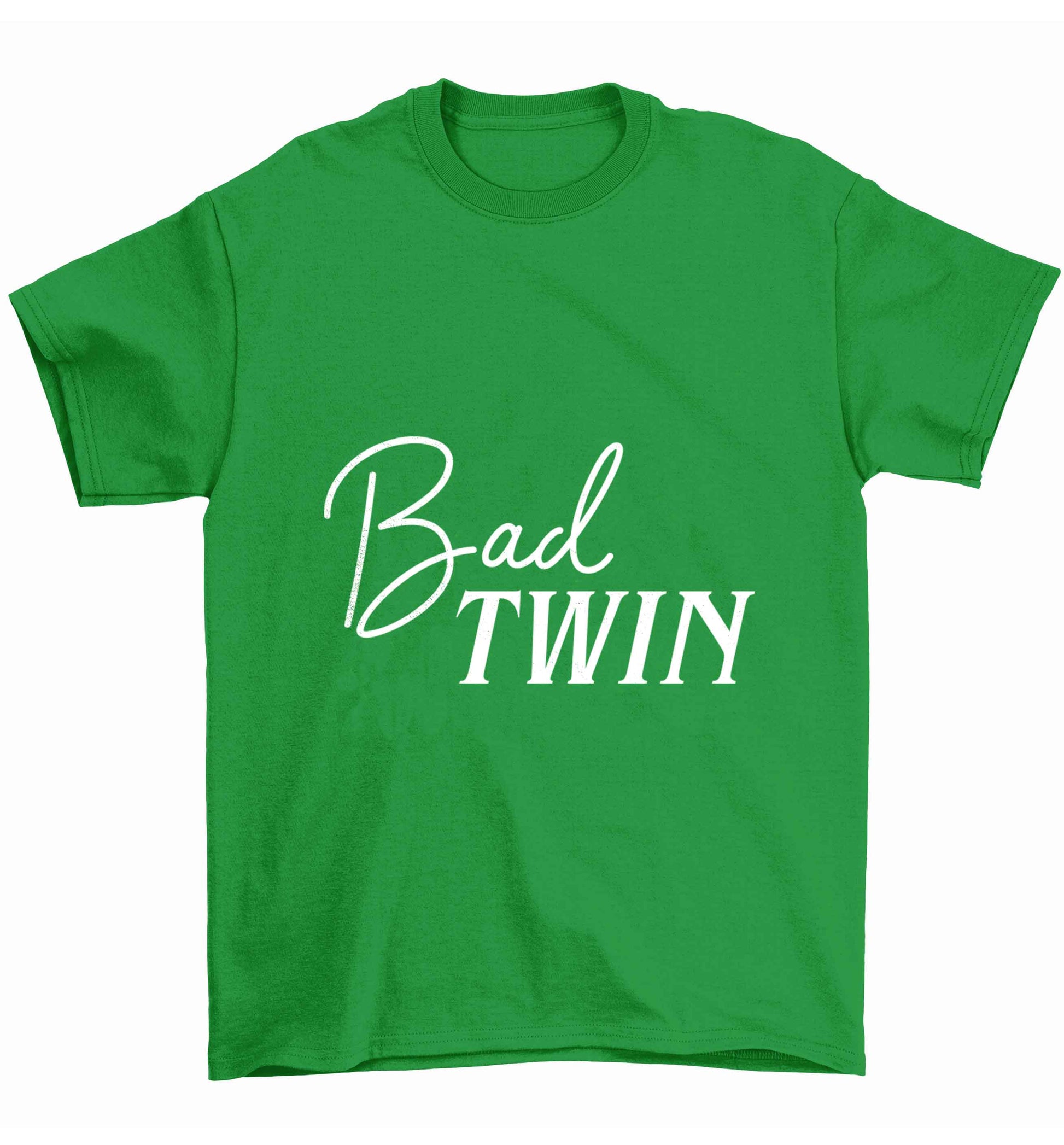 Bad twin Children's green Tshirt 12-13 Years