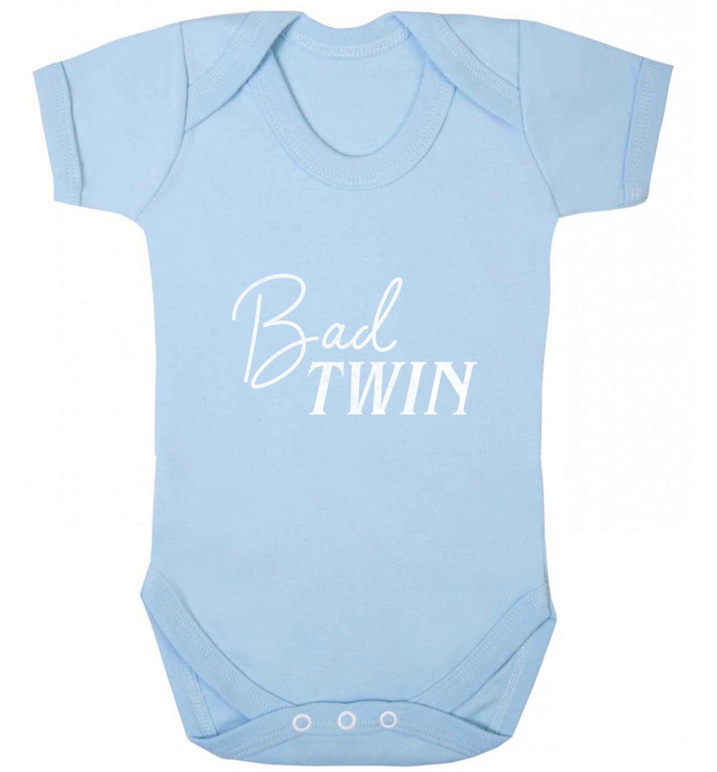 Bad twin baby vest pale blue 18-24 months