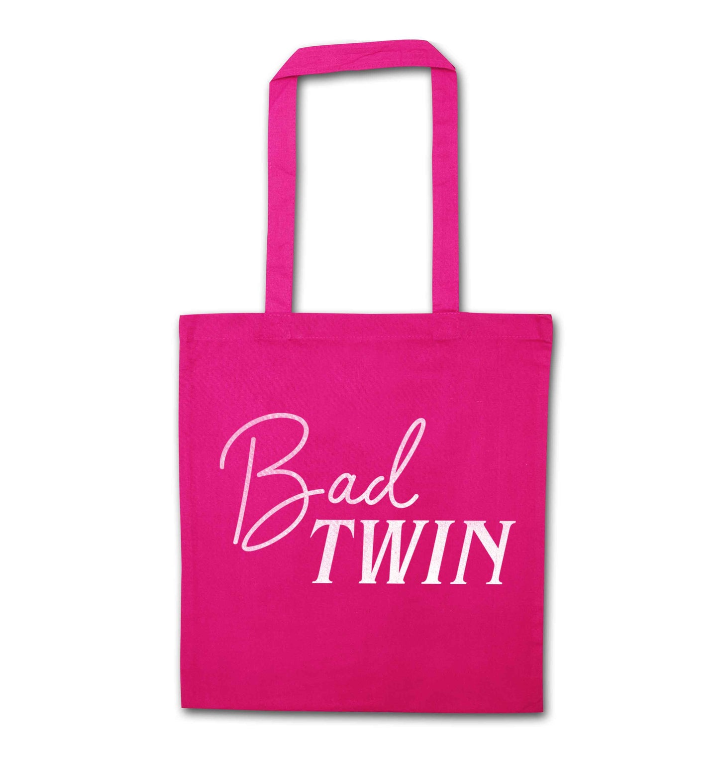 Bad twin pink tote bag