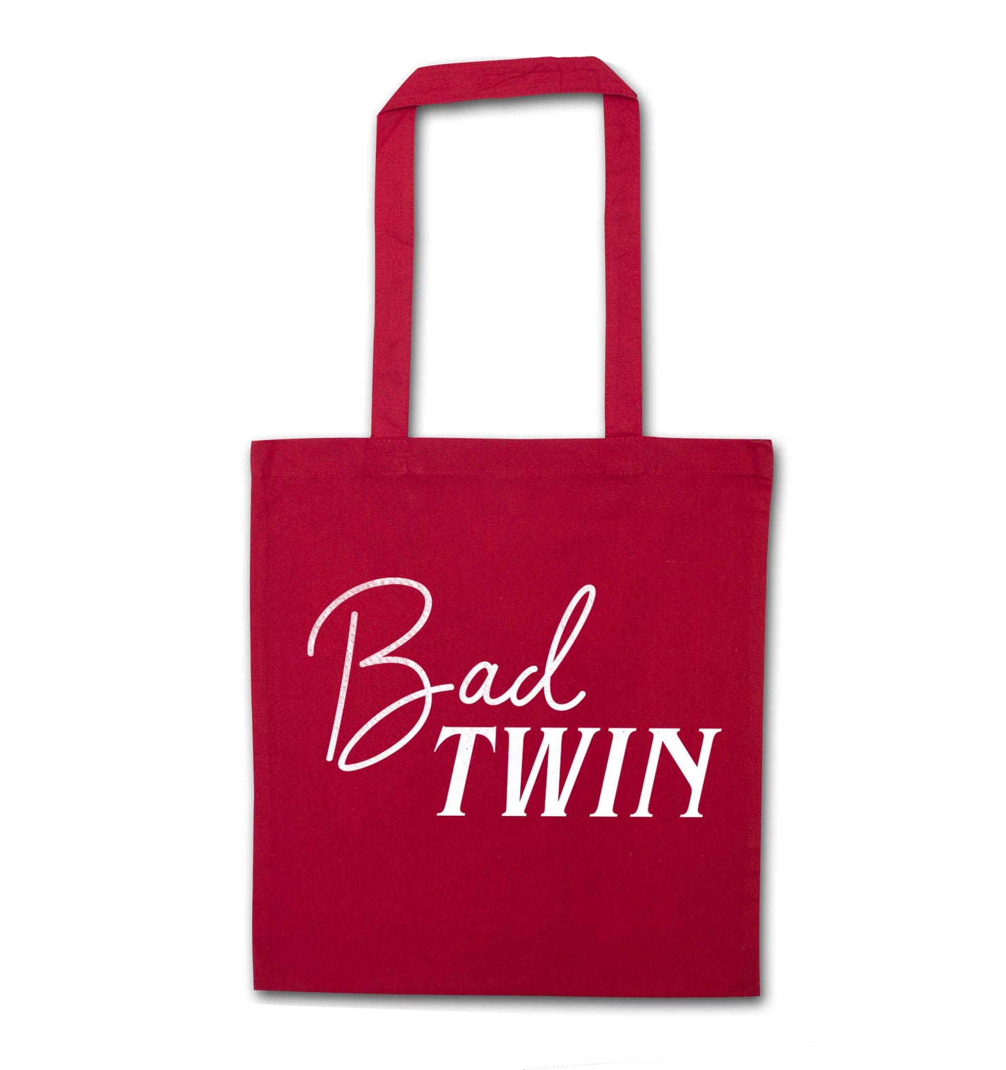 Bad twin red tote bag
